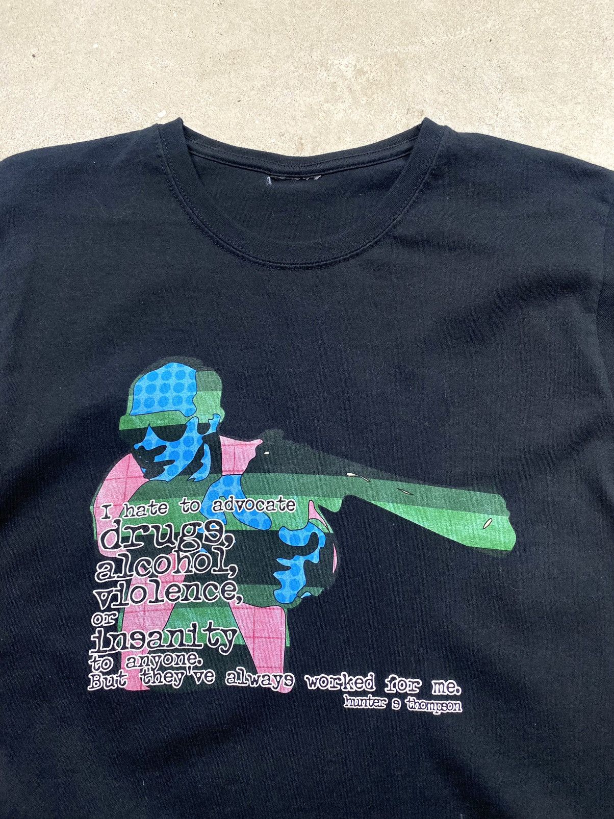 Band Tees × Rap Tees × Vintage Vintage Drugs Alcohol Violence Art T Shirt Weed Humor Size US M / EU 48-50 / 2 - 4 Thumbnail