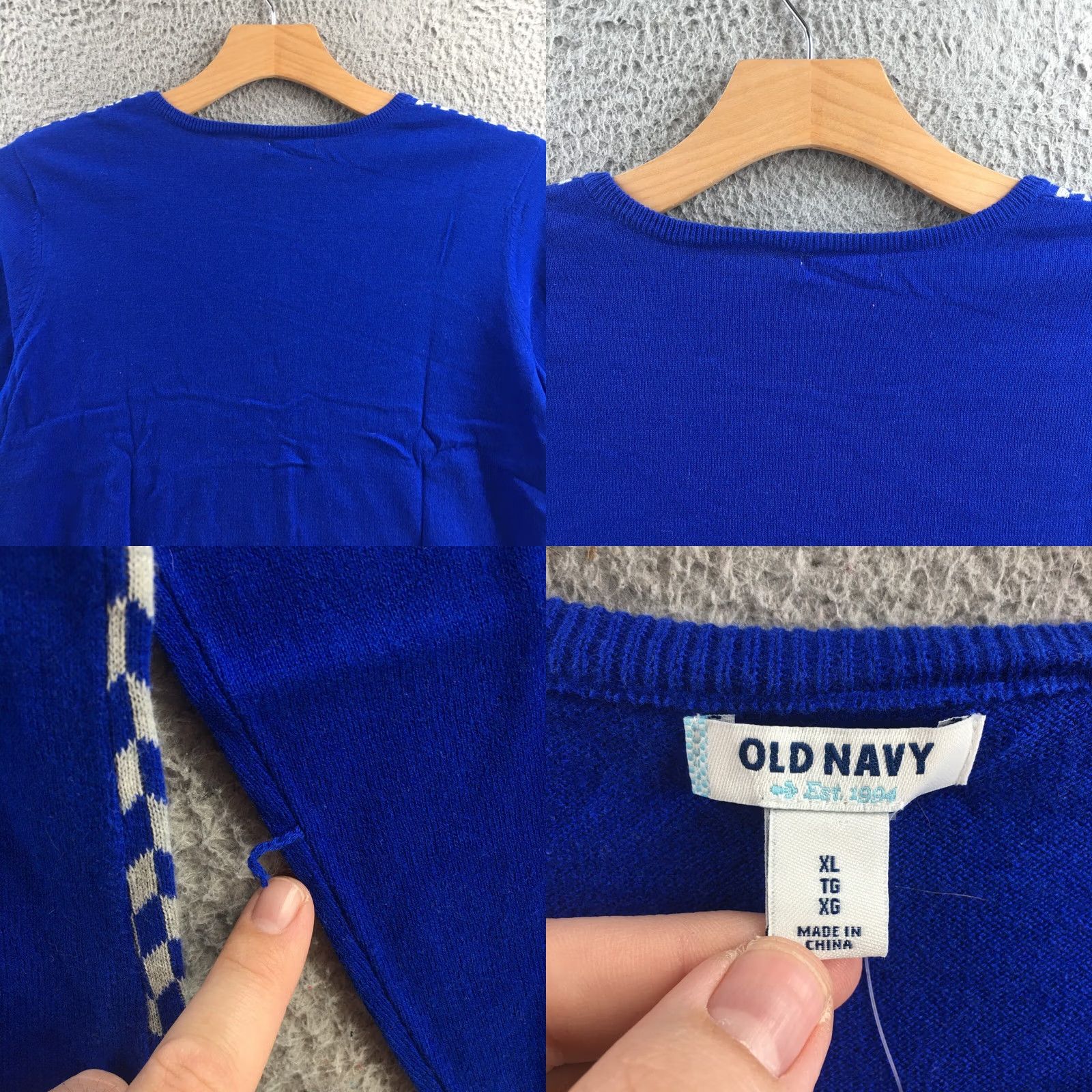 Old Navy Old Navy Sweater Womens XL Blue Crew Neck Longsleeve Knit Casual NEW Size XL / US 12-14 / IT 48-50 - 8 Thumbnail