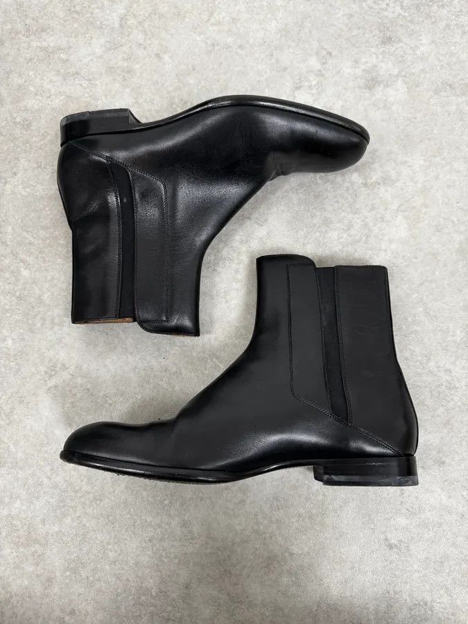 Maison Margiela Maison Margiela Black Premium Minimalist Leather Boots Size US 10 / EU 43 - 3 Thumbnail