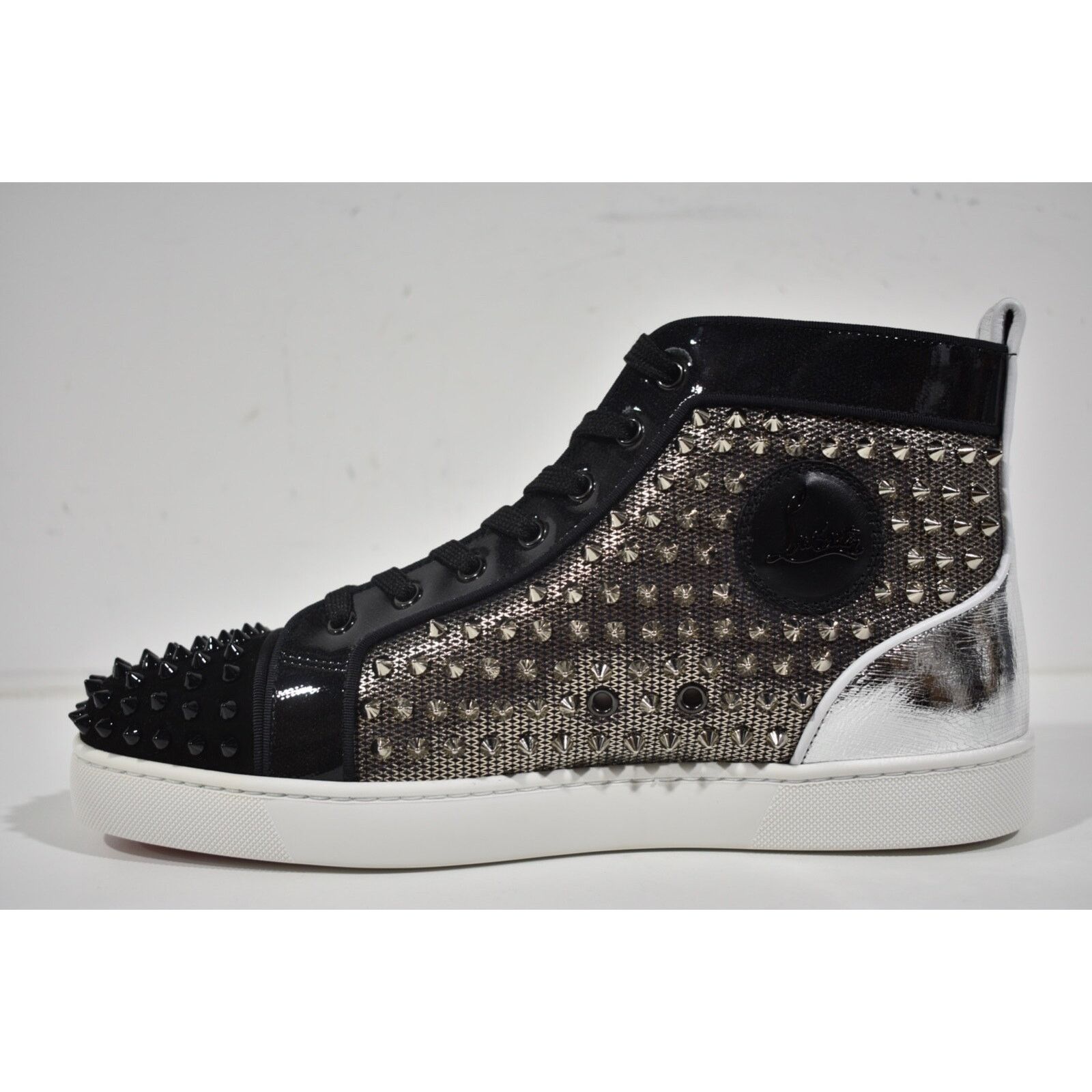 Christian Louboutin Christian Louboutin Mens Spike Black High Top Sneaker 49 16 Size US 13 / EU 46 - 9 Thumbnail
