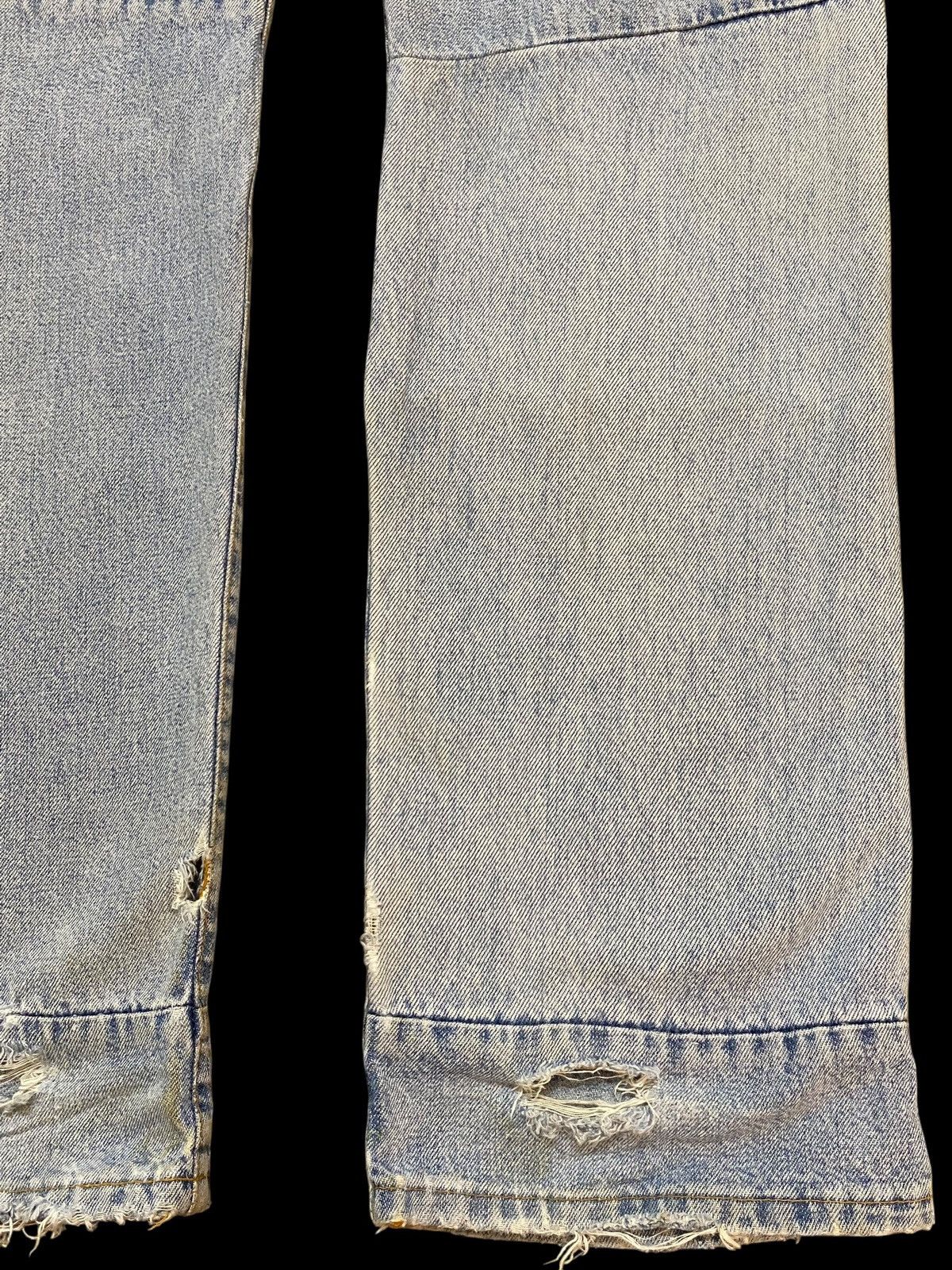 Mason's Vintage Masons by Silver Stone Faded Wash Distressed Jeans Size US 30 / EU 46 - 10 Thumbnail
