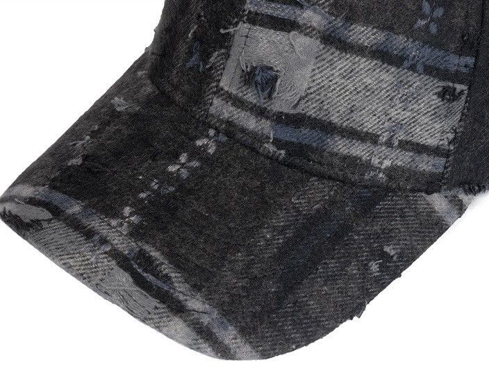 Japanese Brand Streetwear retro punk vintage distressed raw plaid check cap Size ONE SIZE - 6 Thumbnail