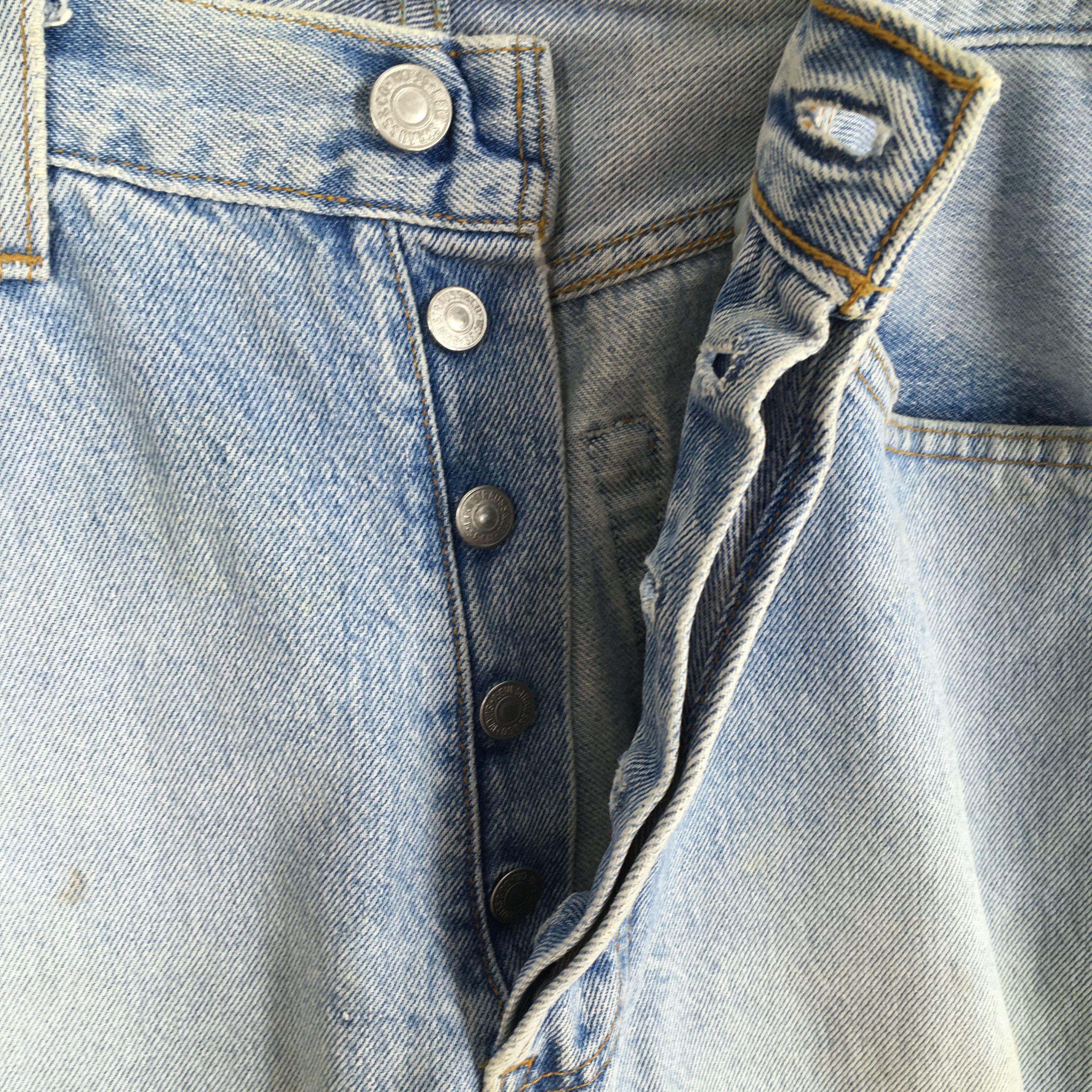 Levi's Size 30x31.5 Vintage 90s Levi's 501 Stonewash Jeans S1875 Size 30" / US 8 / IT 44 - 6 Thumbnail