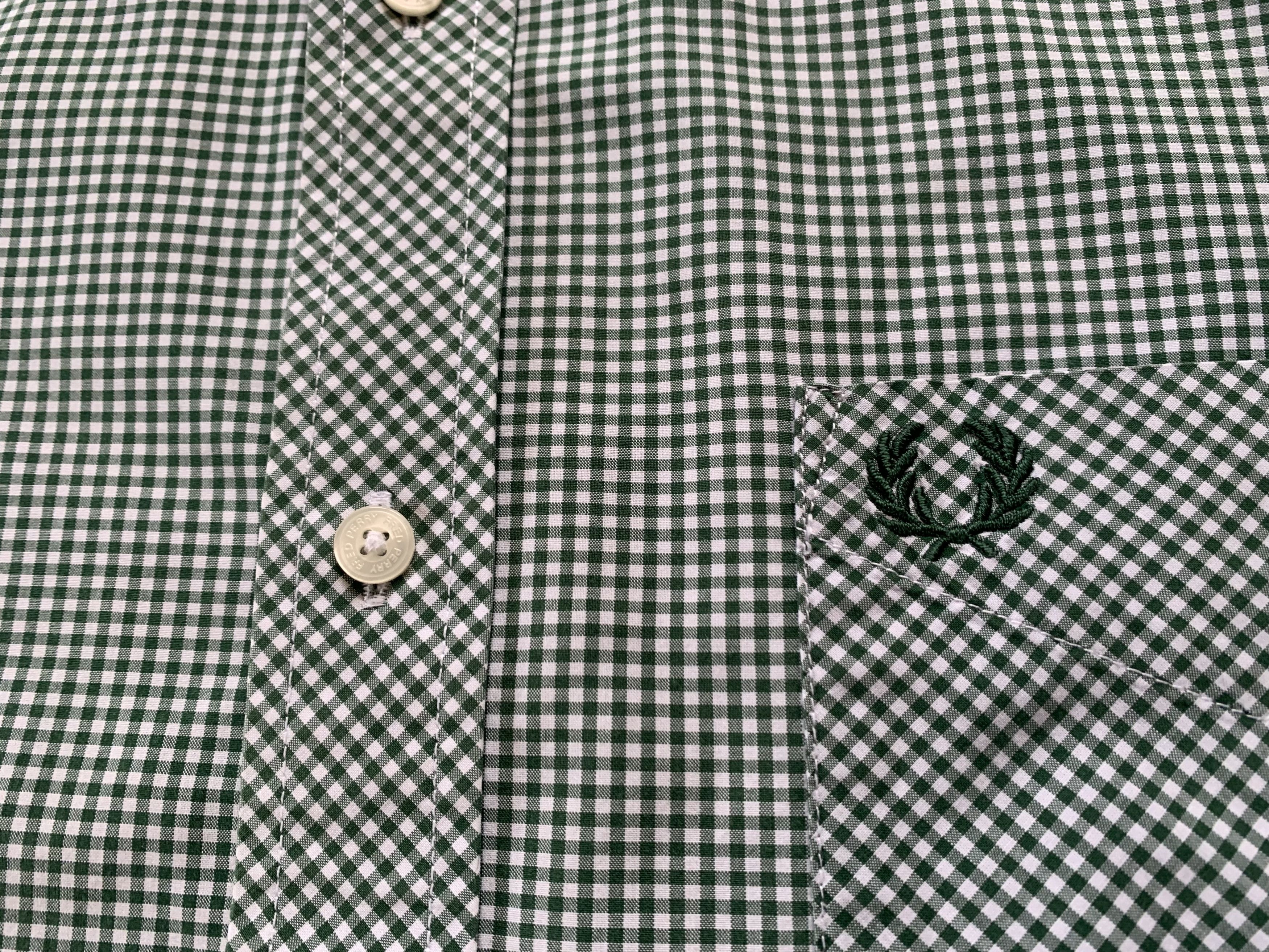 Fred Perry Fred Perry Short Sleeve Micro Plaid Cotton Shirt Size US L / EU 52-54 / 3 - 5 Thumbnail