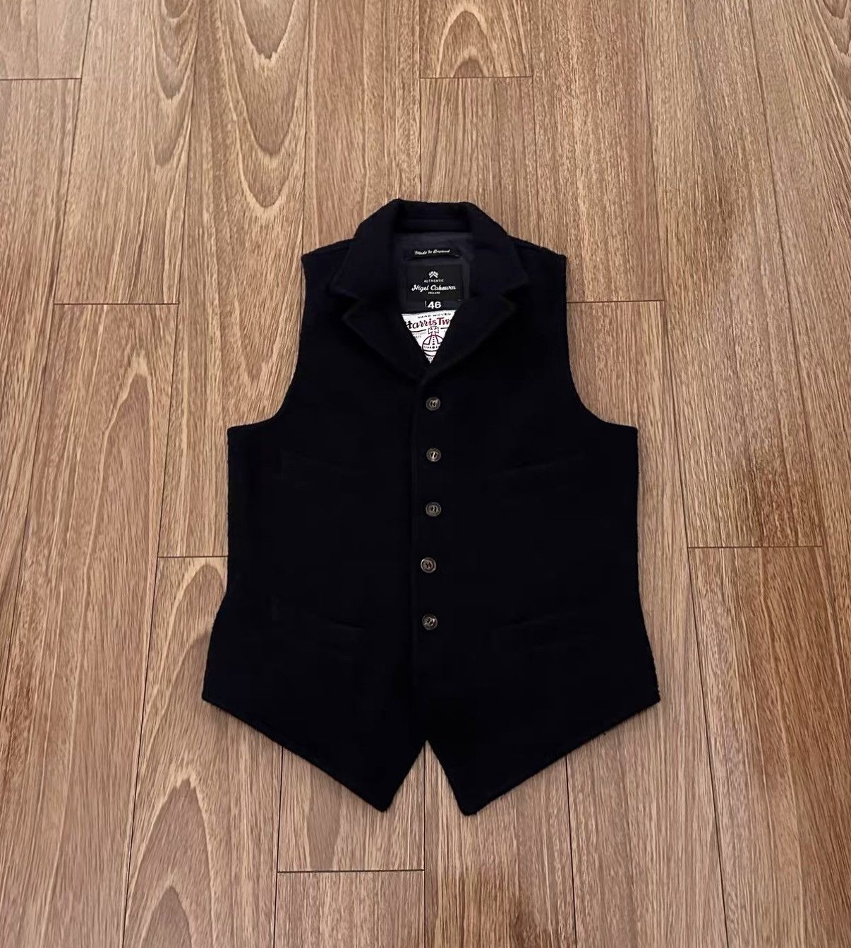 Nigel Cabourn Nigel Cabourn Harris Tweed vest British wool vest Size US S / EU 44-46 / 1 - 1 Thumbnail