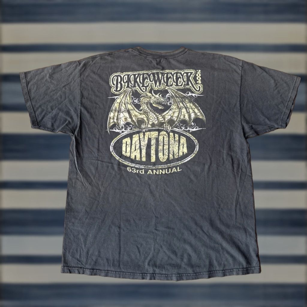 Harley Davidson VINTAGE Y2K Bike Week Daytona 2004 Dragon T-Shirt XL Grunge Biker Size US XL / EU 56 / 4 - 1 Thumbnail