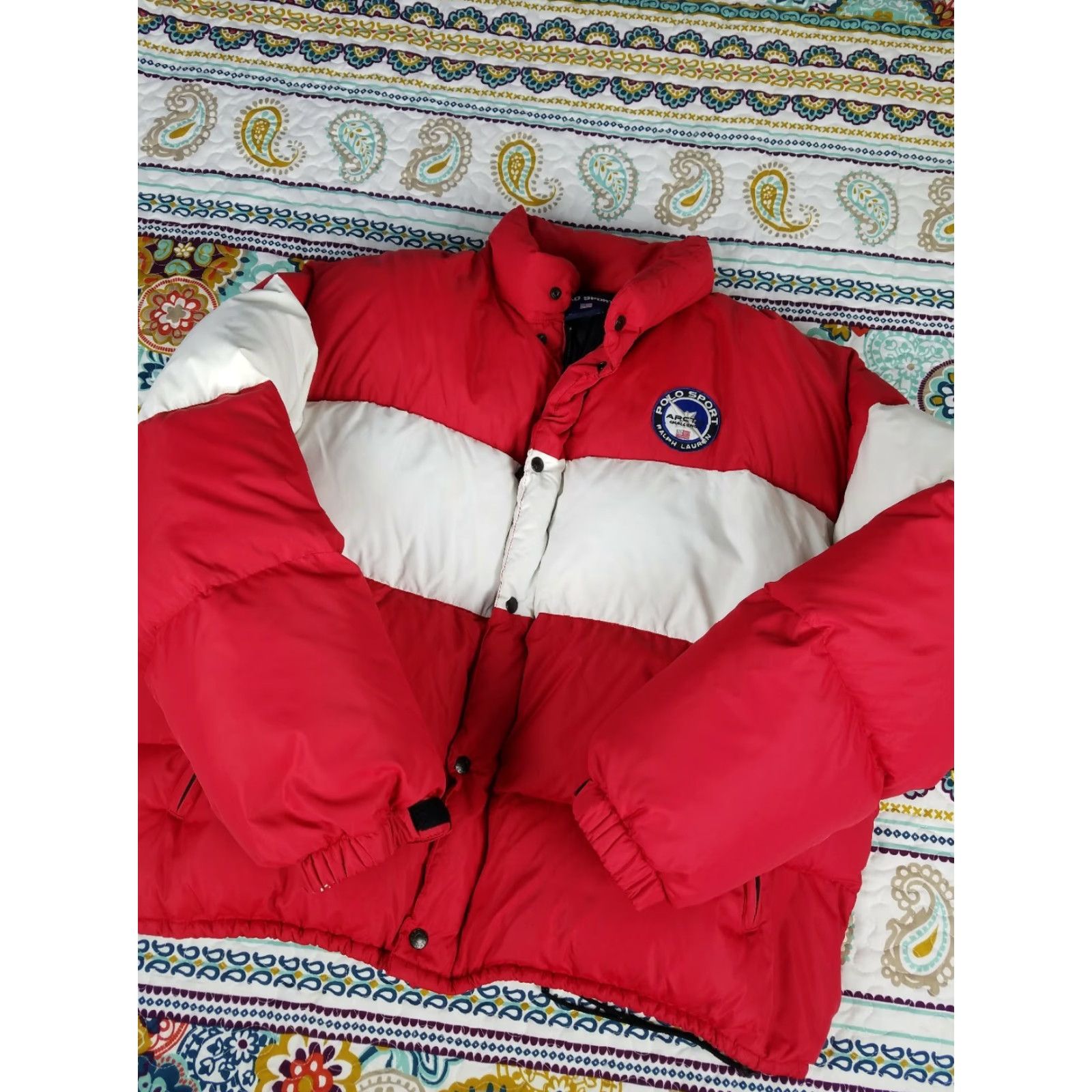 Vintage VINTAGE Ralph Lauren Polo Sport Arctic Challenge Down Puffer Jacket Sz XL Red 90s Mens Size US XL / EU 56 / 4 - 2 Thumbnail
