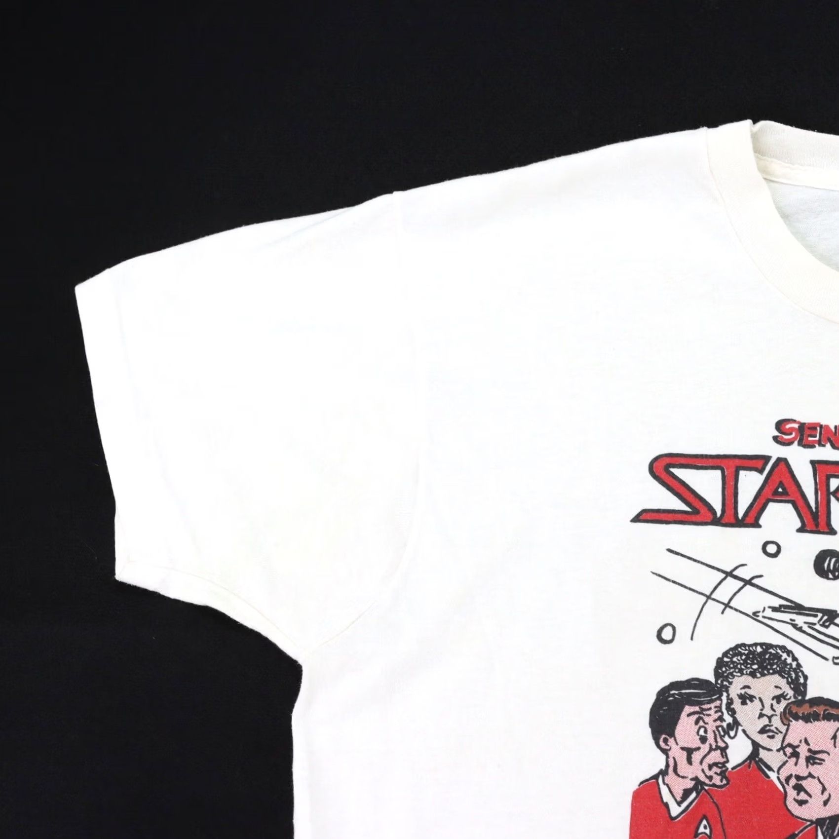 Vintage VINTAGE Star Trek Senior Voyage Tshirt 2XL White Single Stitch Mens Shirt 90s Stitch Theme Stars Size US XXL / EU 58 / 5 - 2 Thumbnail