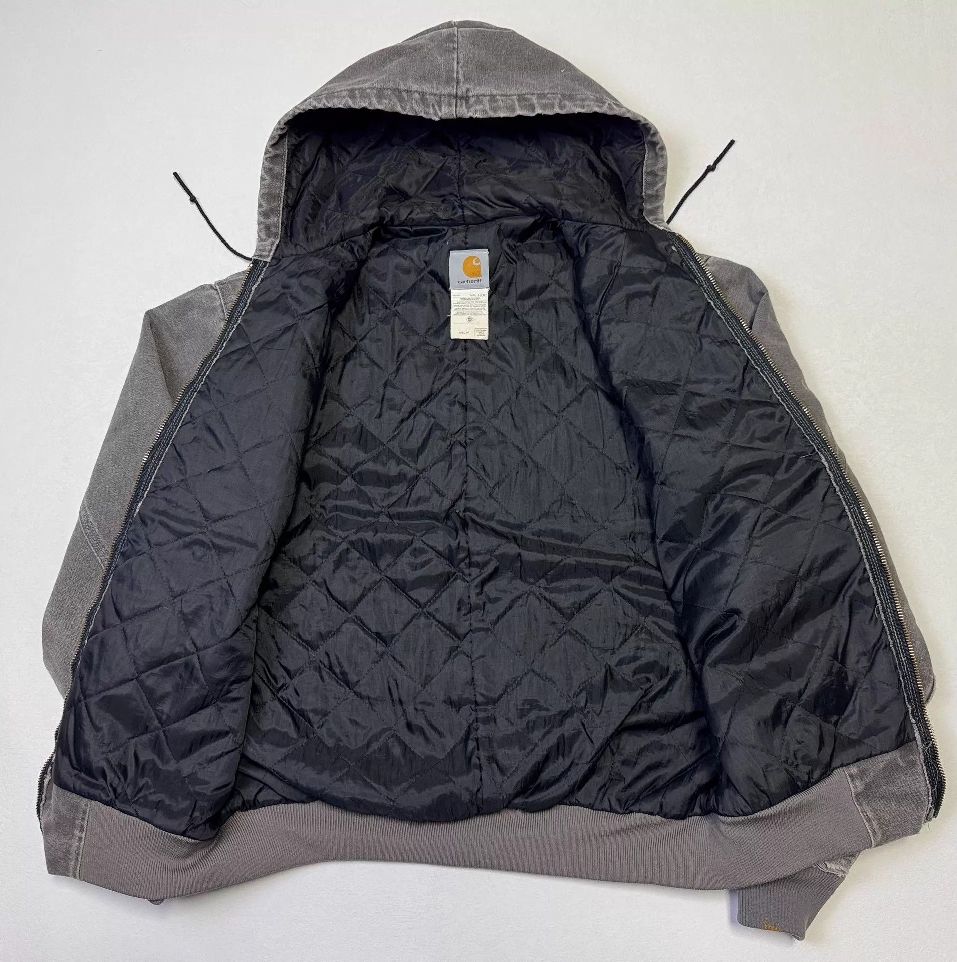 Carhartt Vintage Carhartt J06 Hooded Work Jacket Cement Gray M 2000 Size US M / EU 48-50 / 2 - 4 Thumbnail