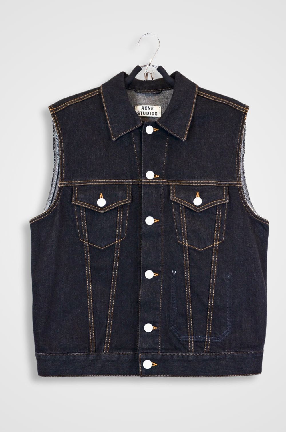 Acne Studios Acne Studios Black&White Chunky Sweater Vest | Grailed