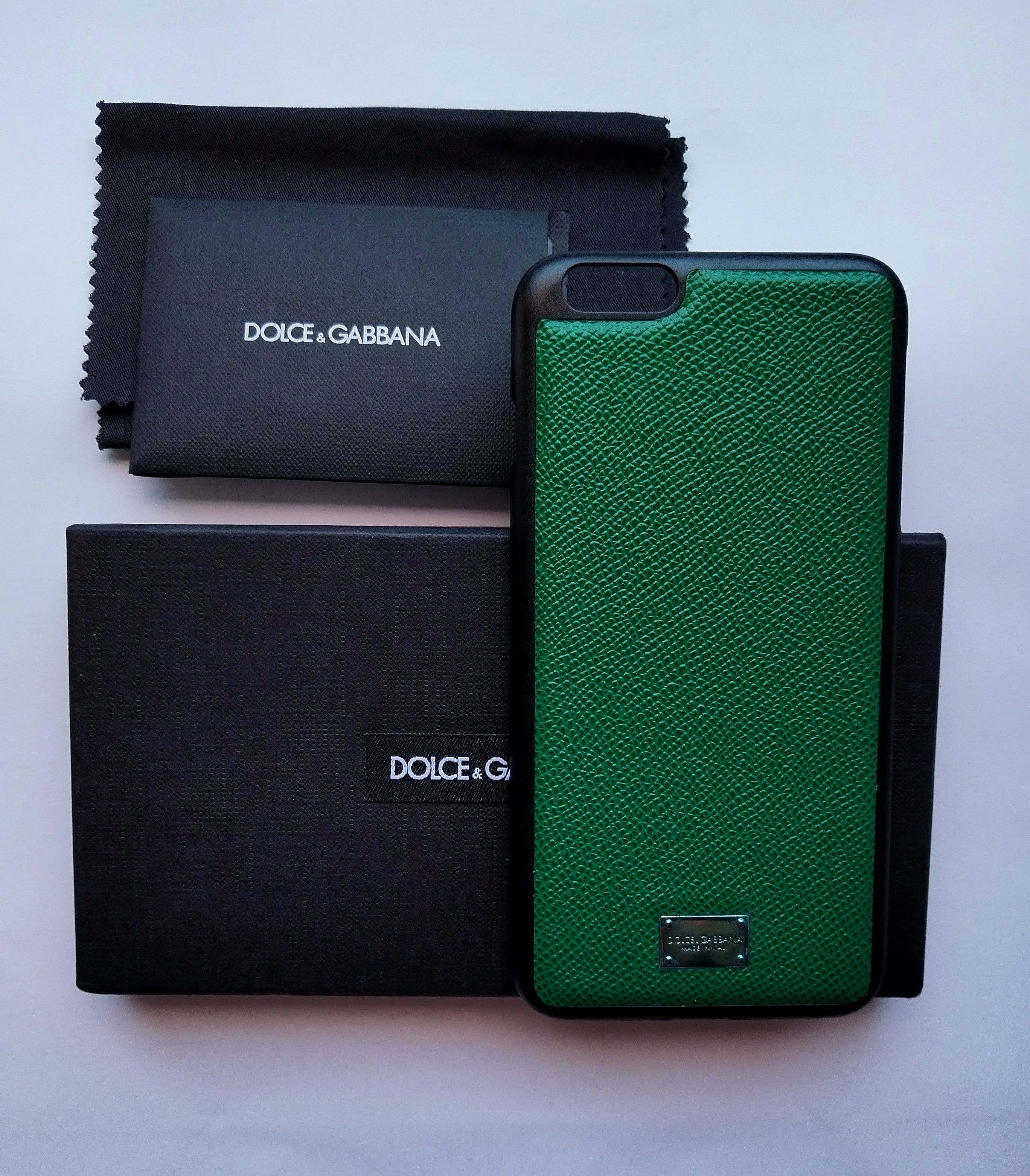 Dolce & Gabbana iphone 7/8 Plus case green saffiano leather Size ONE SIZE - 4 Thumbnail