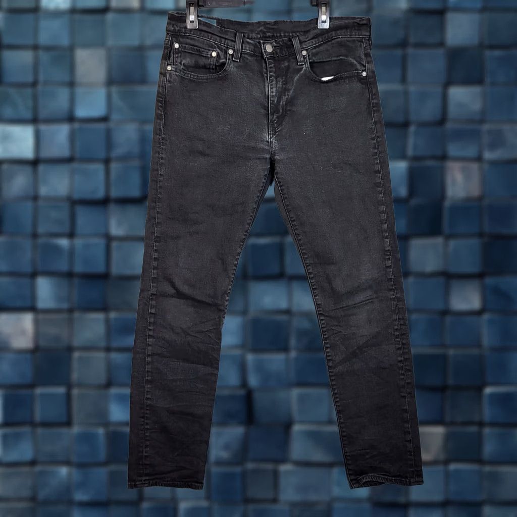 Levi's Levi’s 502 Jeans Straight Regular Black Denim Size 34 Womens 34 Dark Wash Casual Belted Comfort 90s None Size 24" / US 00 / IT 34 - 1 Thumbnail