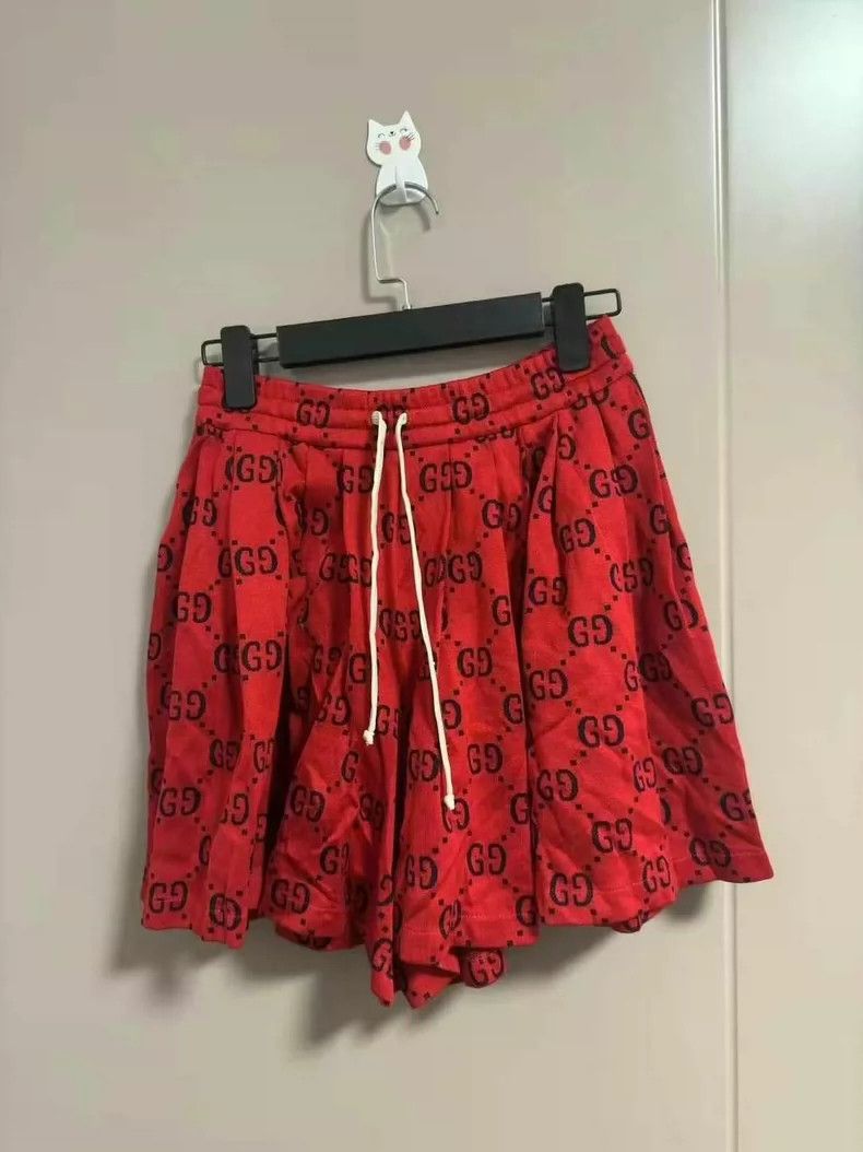 Gucci Gucci Red GG Logo Skirt Pants Size US 26 / EU 42 - 1 Thumbnail