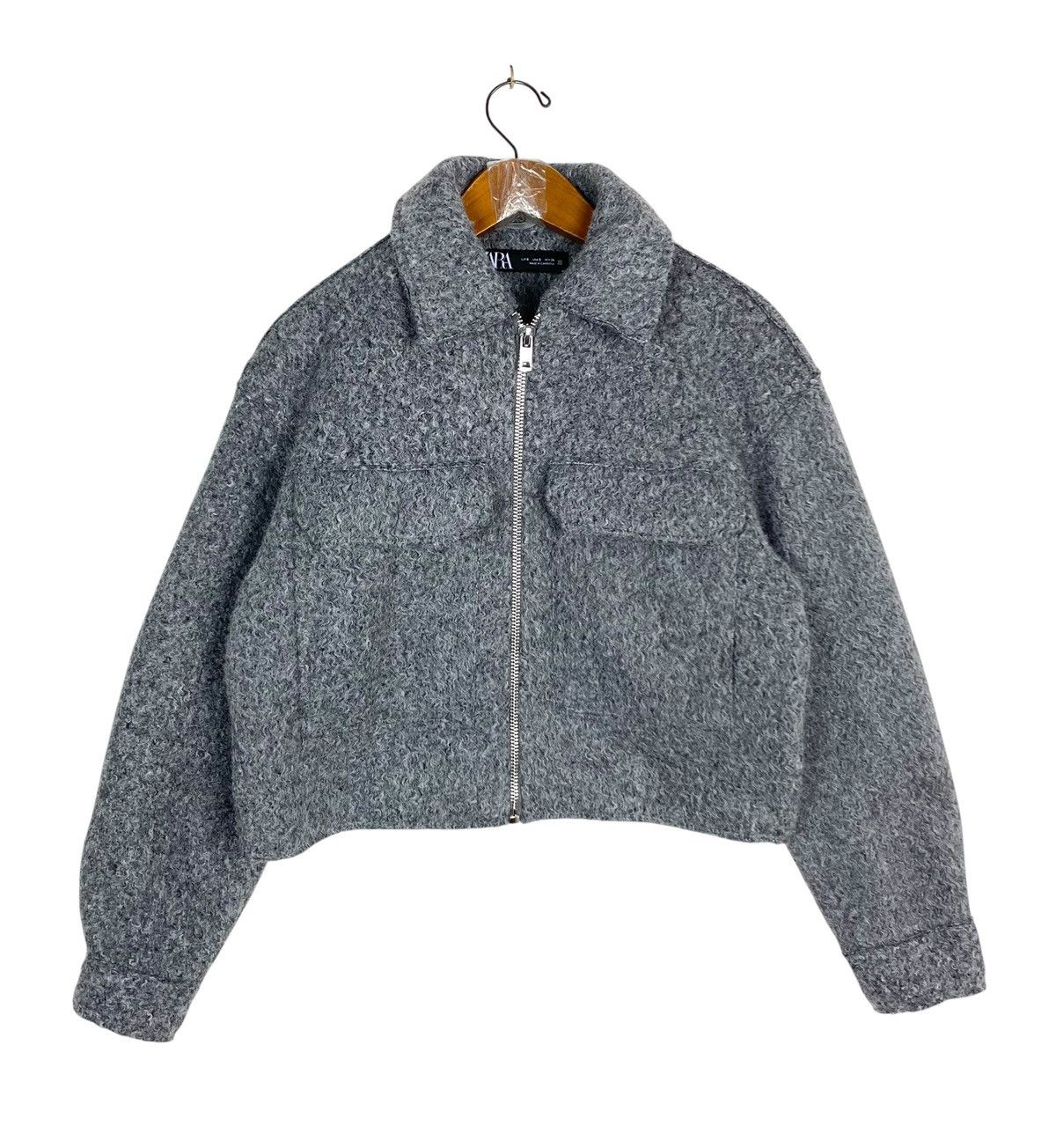 Zara Rare‼️ Zara Cropped Zip Up Jacket Size S / US 4 / IT 40 - 1 Thumbnail