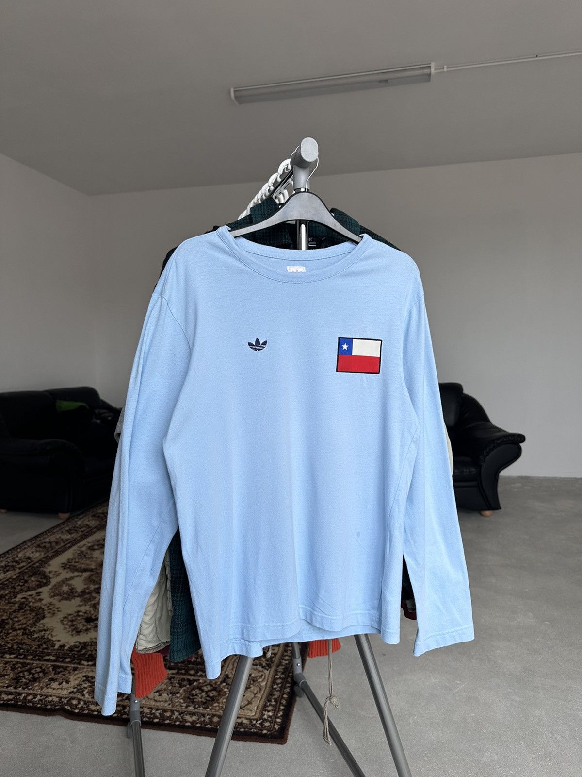 Adidas × Vintage Vintage Adidas Chili Flag Long Sleeve Size US S / EU 44-46 / 1 - 1 Thumbnail