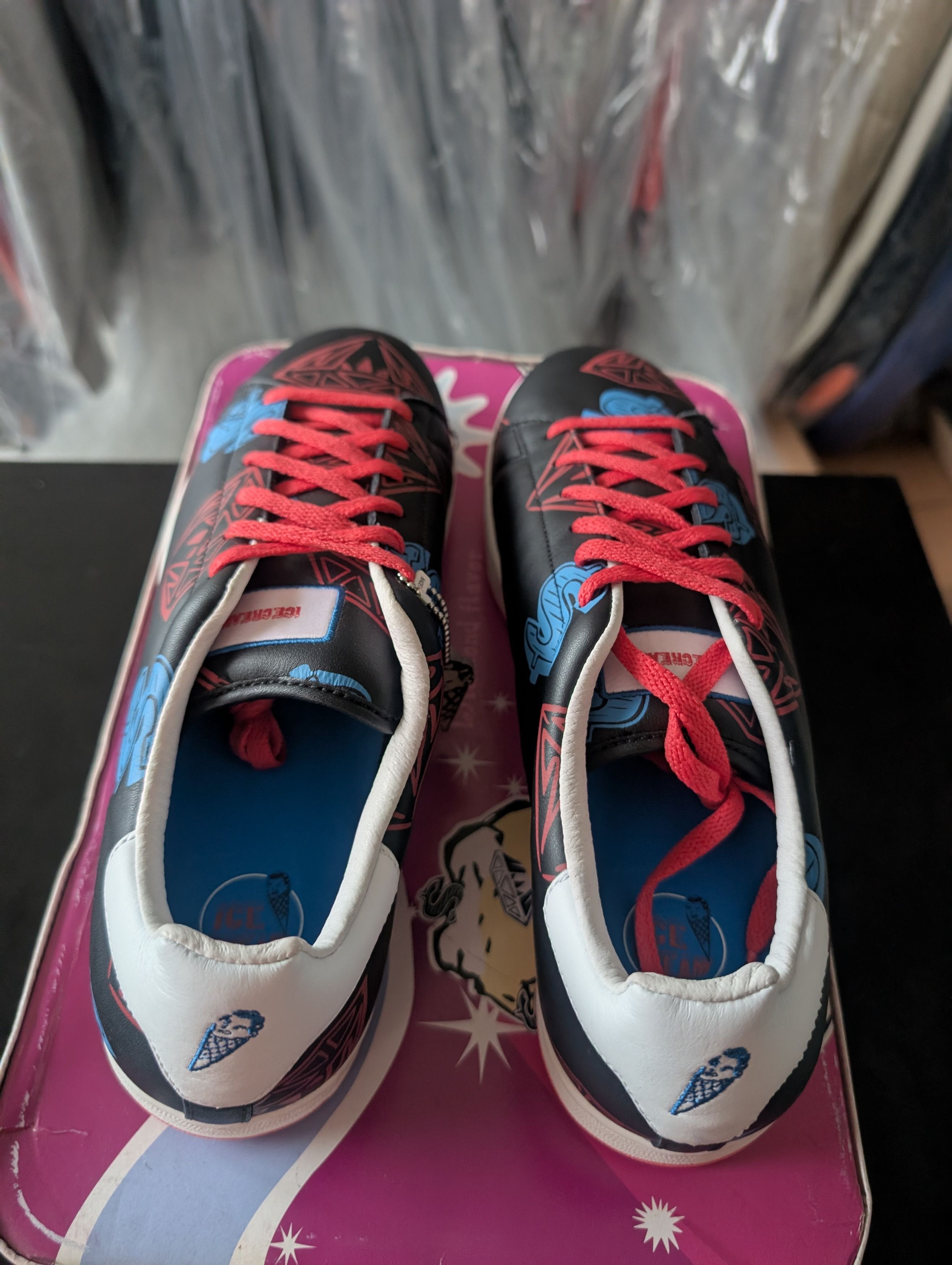 Icecream × Reebok ICECREAM LOW BLK/RED/P BLUE Brand New Deadstock Size US 11 / EU 44 - 6 Thumbnail