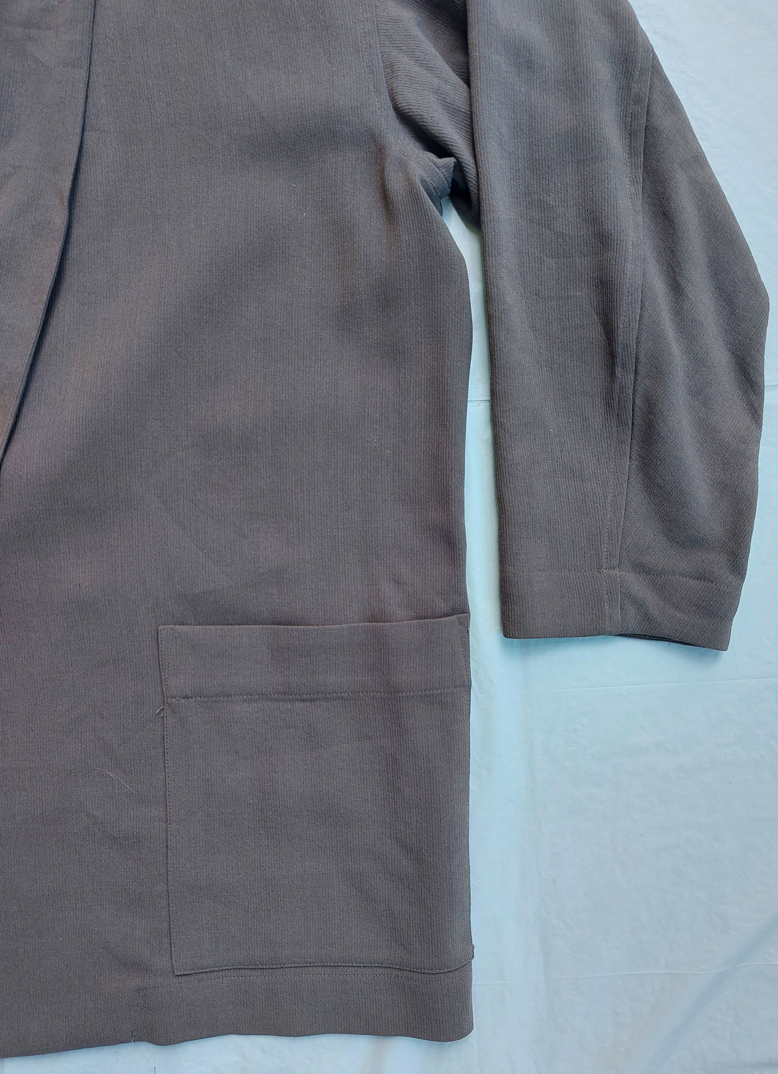 Issey Miyake PLANTATION by ISSEY MIYAKE oversized collar wool coat Size US M / EU 48-50 / 2 - 5 Thumbnail