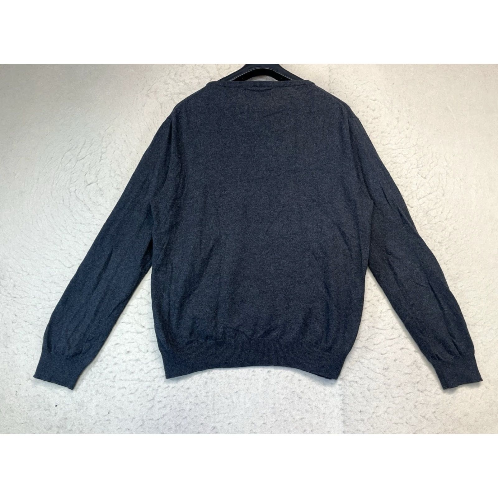 J.Crew J.CREW Sweater Men L Crew Neck Lightweight Cashmere Cotton Pullover Gray/Dark Grey Size US L / EU 52-54 / 3 - 2 Thumbnail