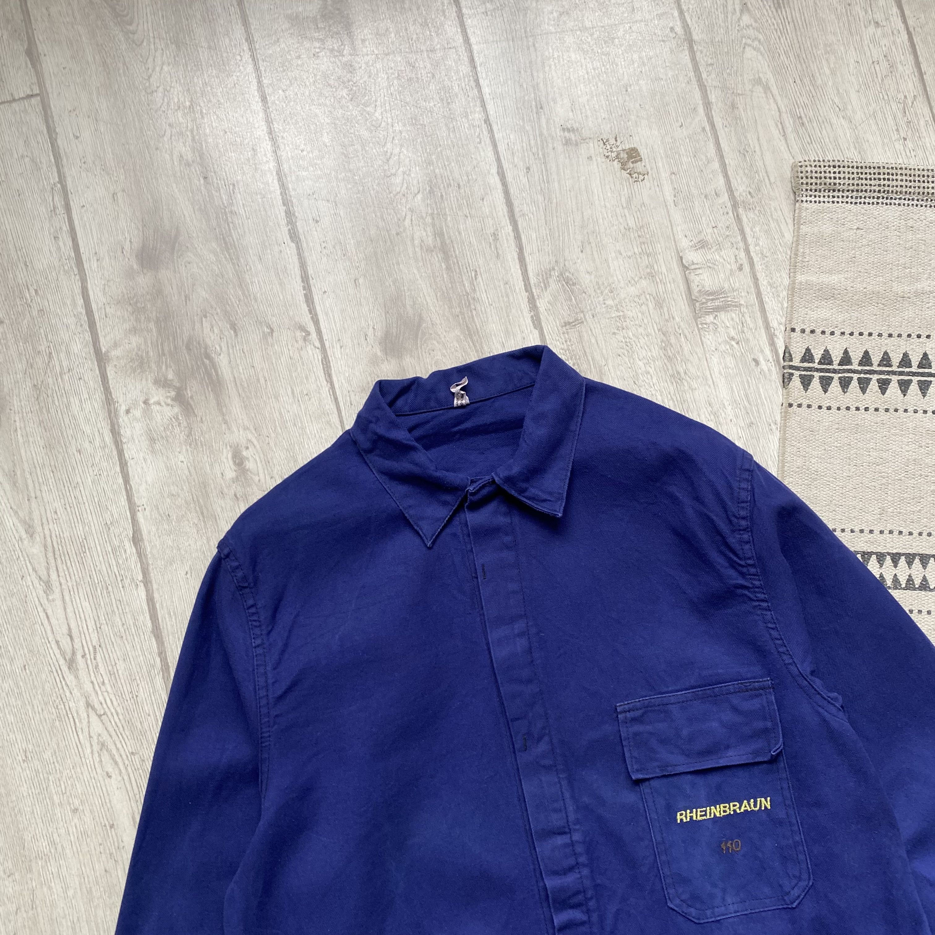 Le Laboureur Vintage 80s Faded Sanfor French Chore jacket Work le mont Size US M / EU 48-50 / 2 - 5 Thumbnail