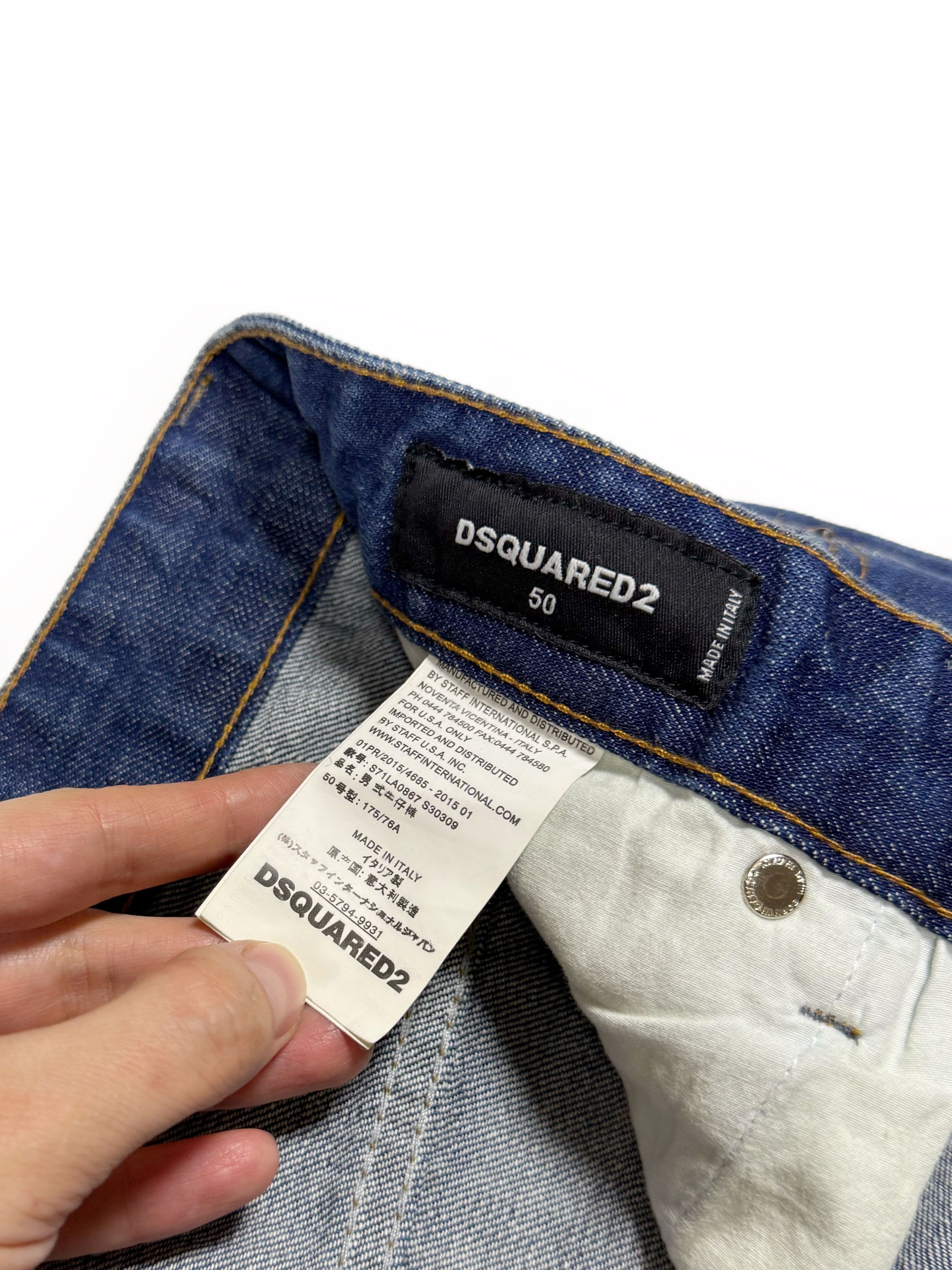Dsquared2 Dsquared2 Distressed Slim Blue Jeans 32х32 Size US 32 / EU 48 - 3 Thumbnail