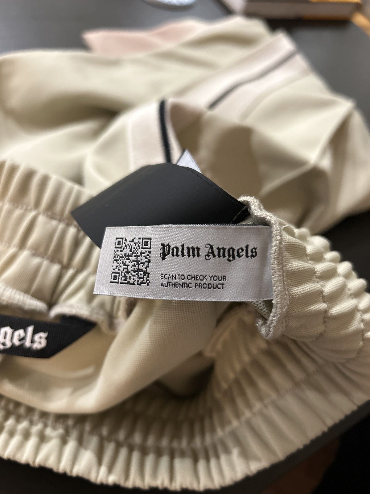Palm Angels Cream Side Stripe Logo Pant Size US 30 / EU 46 - 9 Thumbnail