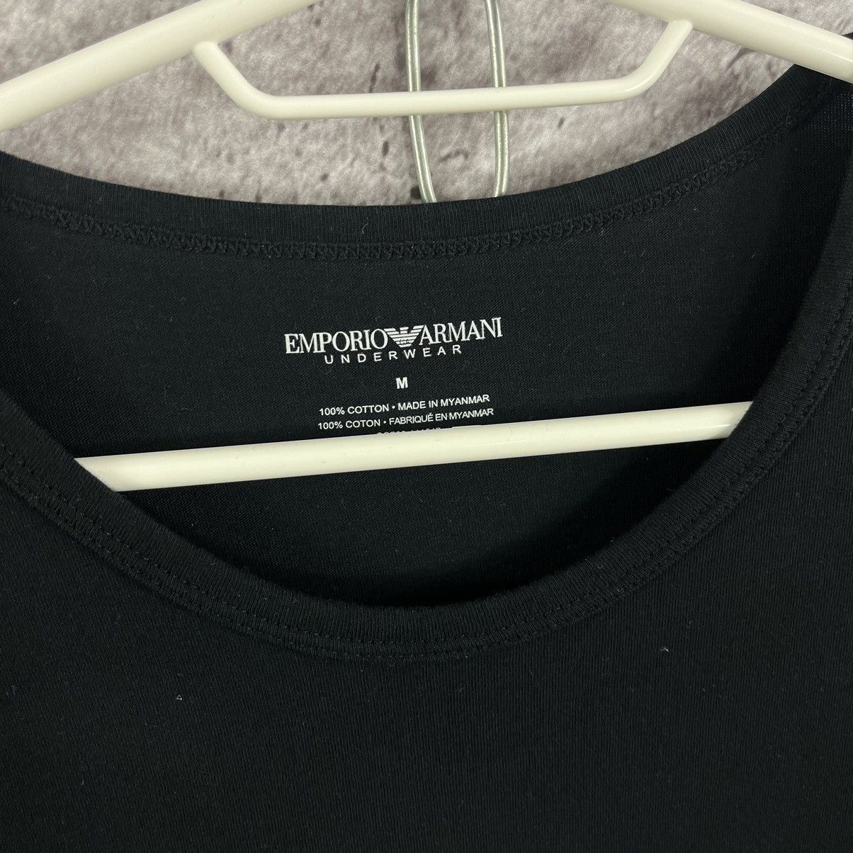 Armani Emporio Armani Basic Slim Fit T-Shirt Black Size M Size US M / EU 48-50 / 2 - 6 Thumbnail