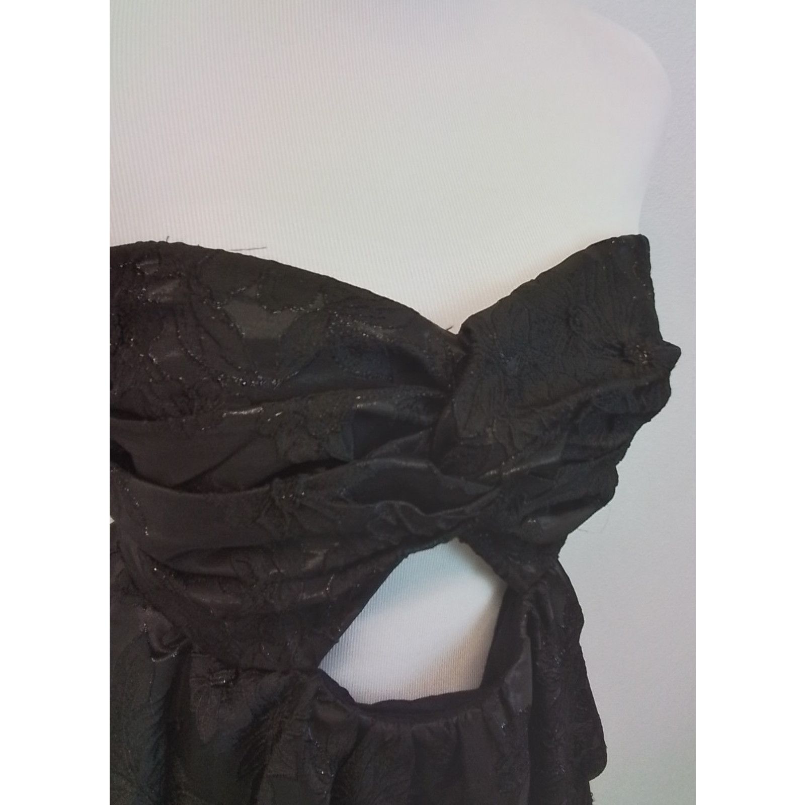 Anthropologie Anthropologie Cocktail Dress Women's 6 Black Brocade NWT Size M / US 6-8 / IT 42-44 - 4 Thumbnail