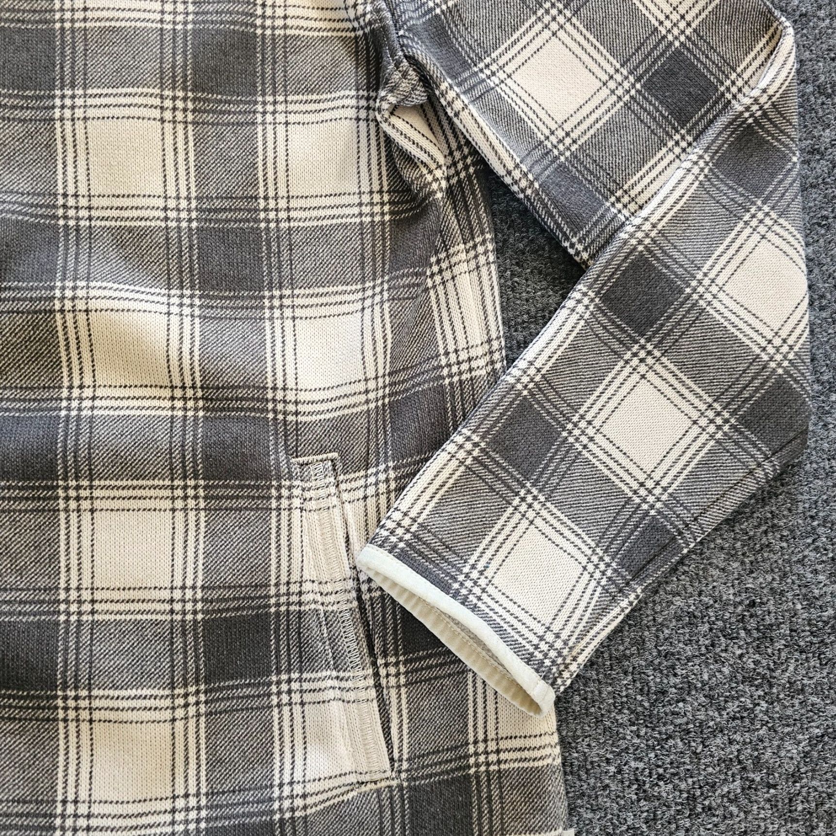 Eddie Bauer Eddie Bauer Cardigan Womens Large Gray Plaid Full Zip Pockets Casual Sweater Apparel Size L / US 10 / IT 46 - 4 Thumbnail