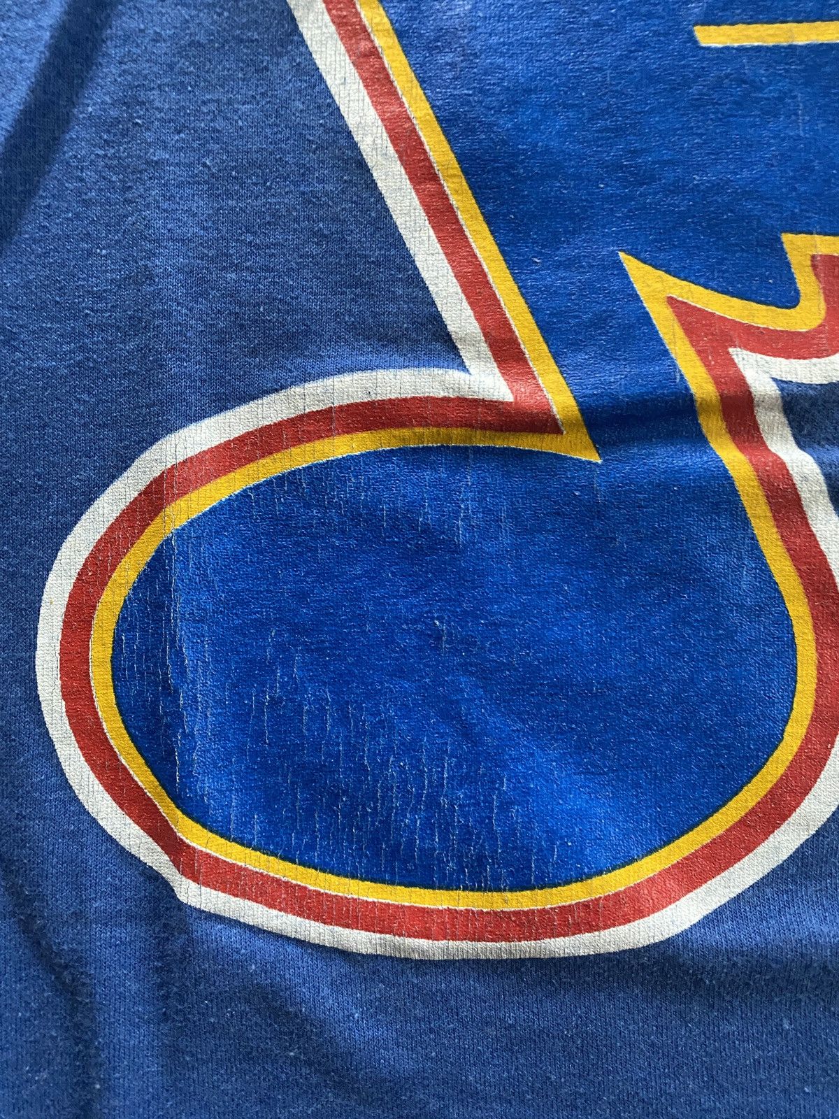 NHL Vintage 80’s St. Louis Blues Single Stitch Screen Stars Tee Size US S / EU 44-46 / 1 - 5 Thumbnail