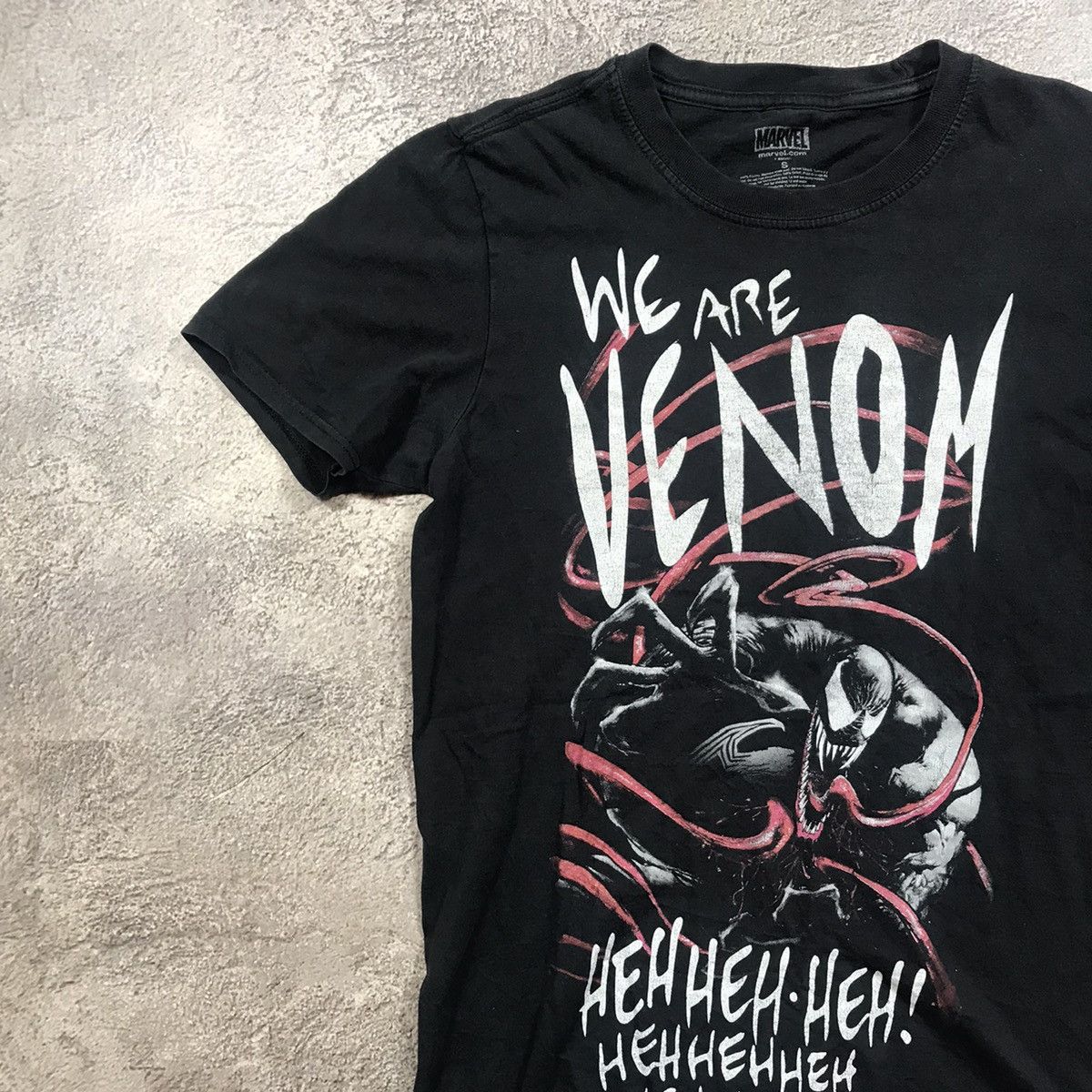 Vintage Vintage 90s Venom Graphic Tee Grunge Streetwear Black Boxy S Size US S / EU 44-46 / 1 - 2 Thumbnail