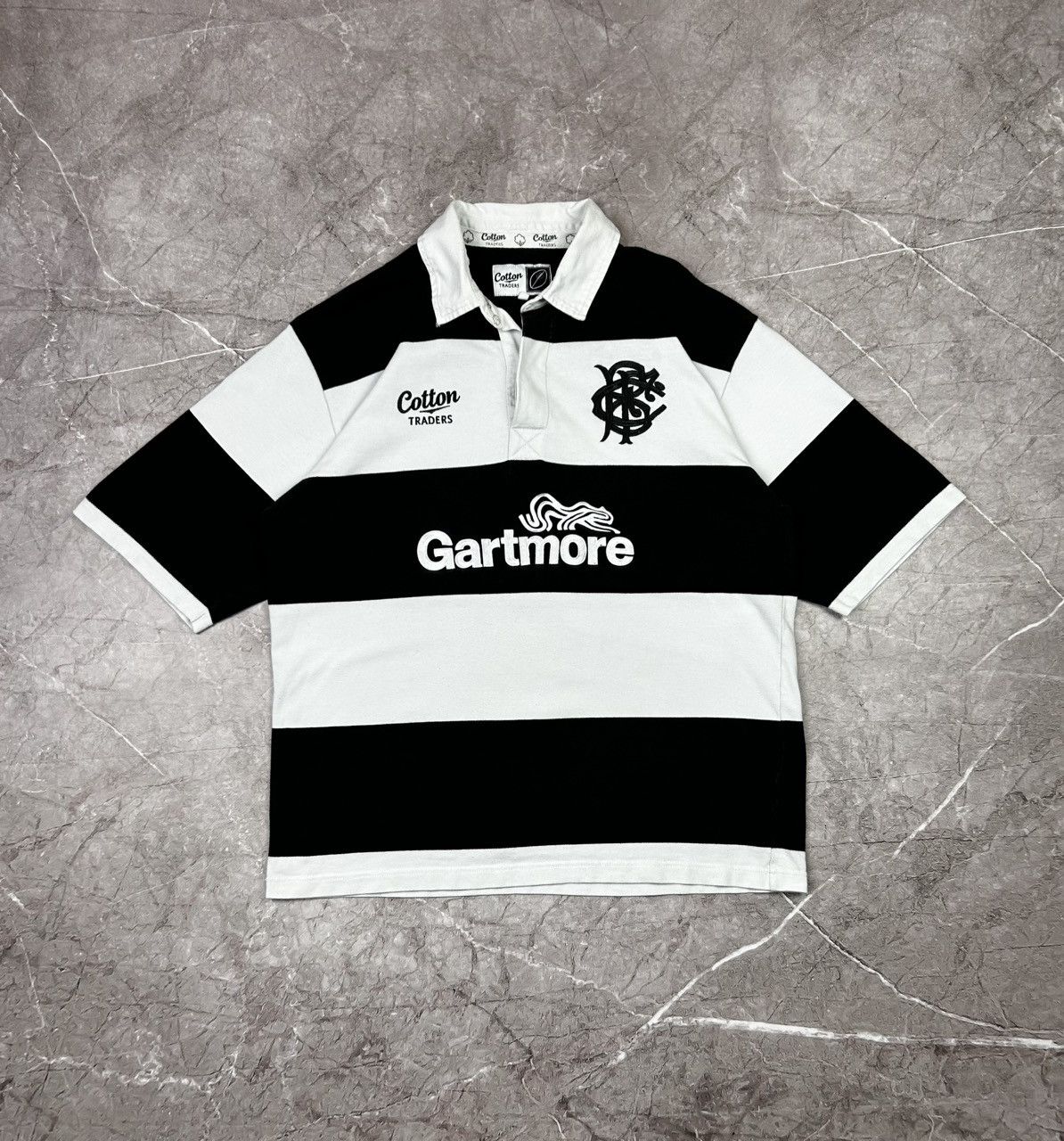 Cotton Traders × Vintage Vintage Cotton Traders Gartmore Shorts Sleeve Polo Rugby Size US L / EU 52-54 / 3 - 1 Thumbnail