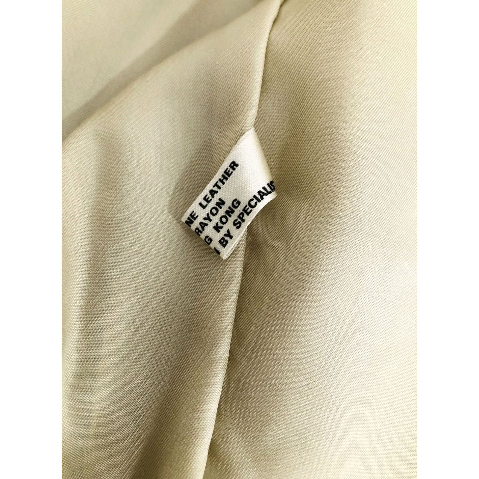 Vintage MICHAEL HOBAN North Beach Leather Vintage Mens 38 Moto Jacket Jacket Mens 38 Ivory Size US XXS / EU 40 - 7 Thumbnail