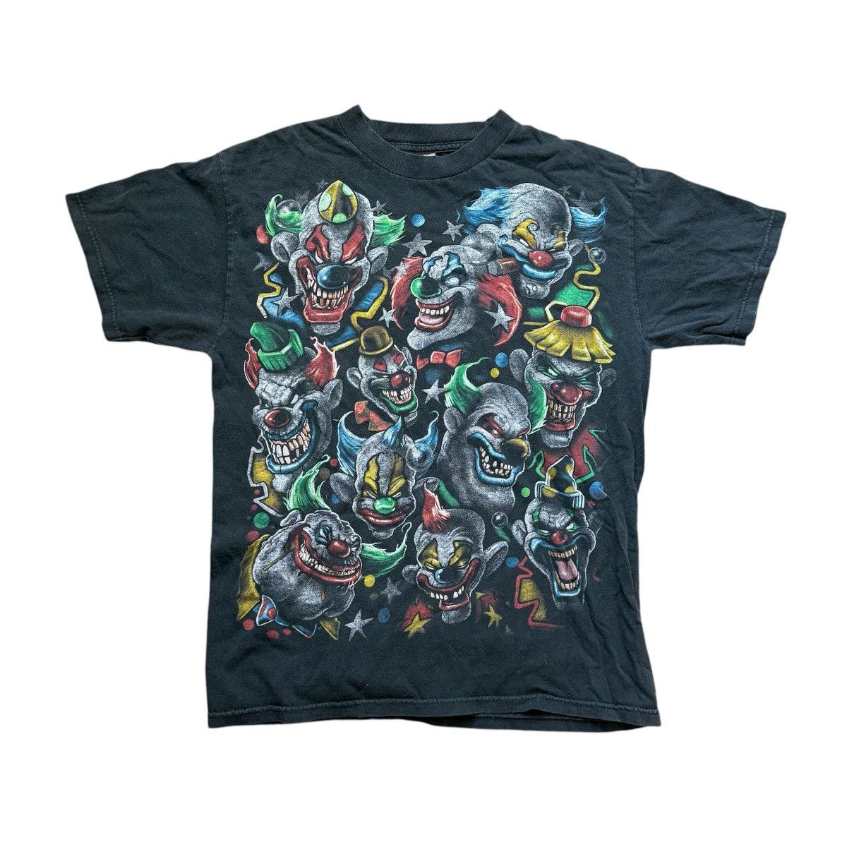 Vintage 2000s Vintage Faded Clown Laughing Tee Size US M / EU 48-50 / 2 - 1 Thumbnail