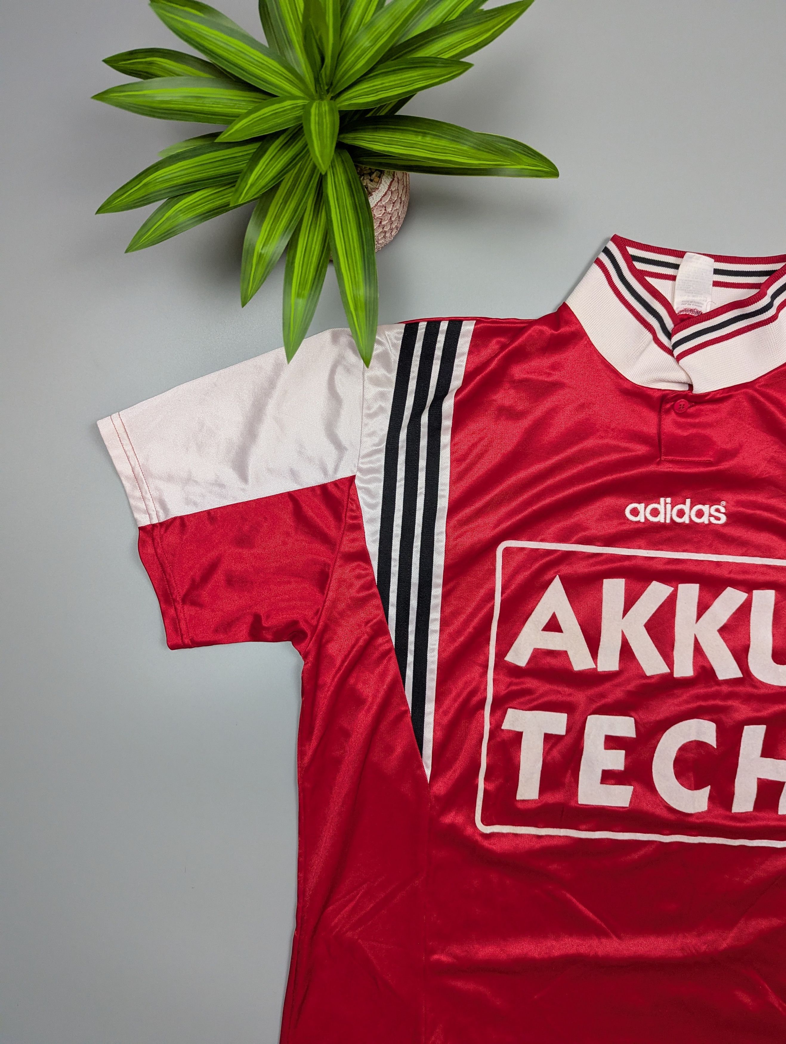 Adidas Adidas 80s 90s Vintage Football Polo Shirt Men’s XL Red Size US XL / EU 56 / 4 - 4 Thumbnail