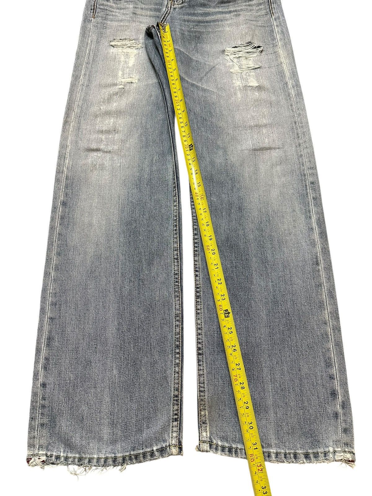 14th Addiction Vintage Japanese Brand Faded Wash Distress Loose Jeans Size US 31 - 13 Thumbnail