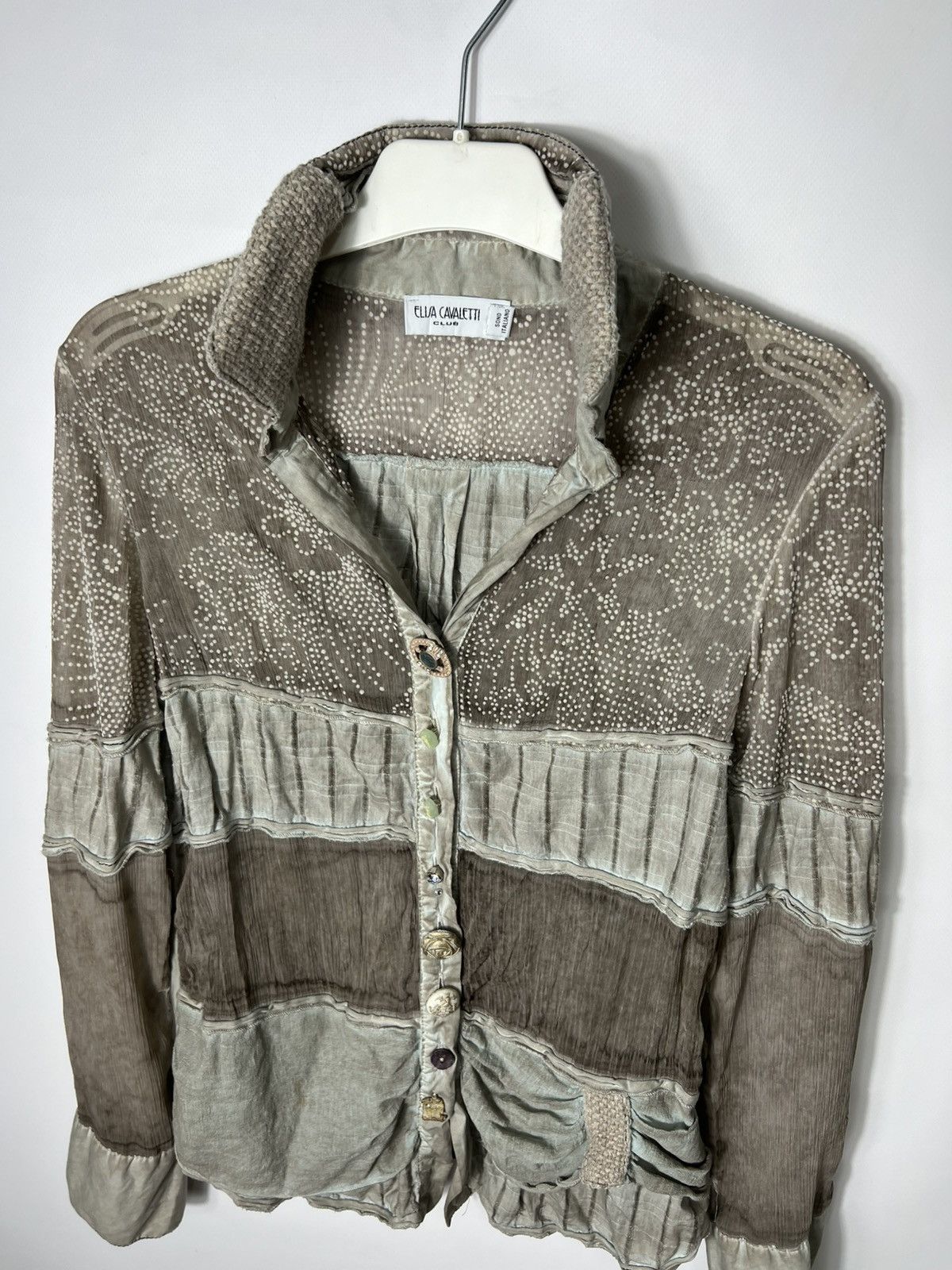 Elisa Cavaletti Vintage Avant Garde Luxury Designer Elisa Cavaletti Shirt Size M / US 6-8 / IT 42-44 - 6 Thumbnail