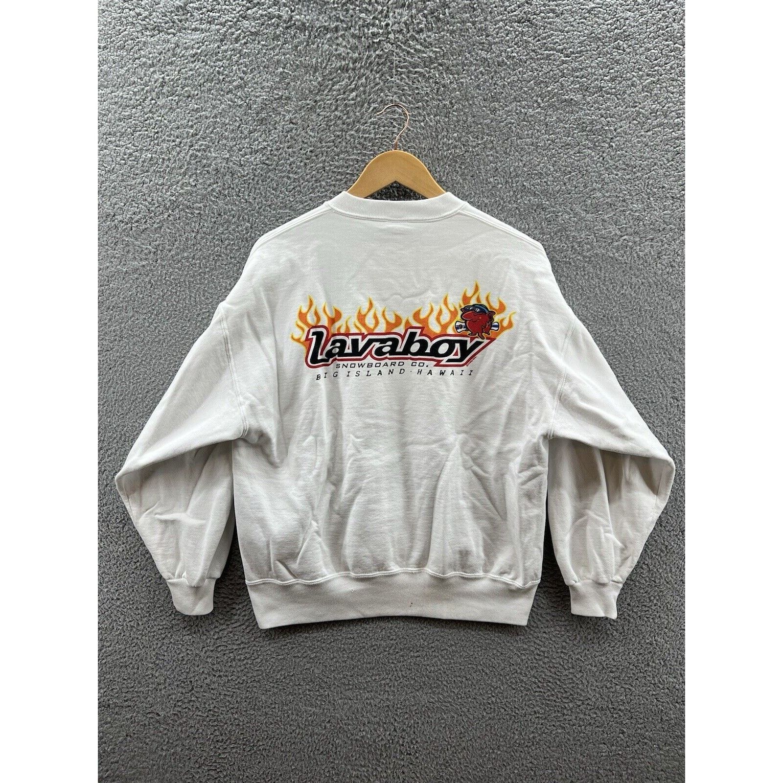 Other Crazy Shirts Lavaboy Snowboard Co. Hawaii White Sweatshirt Size US M / EU 48-50 / 2 - 2 Thumbnail