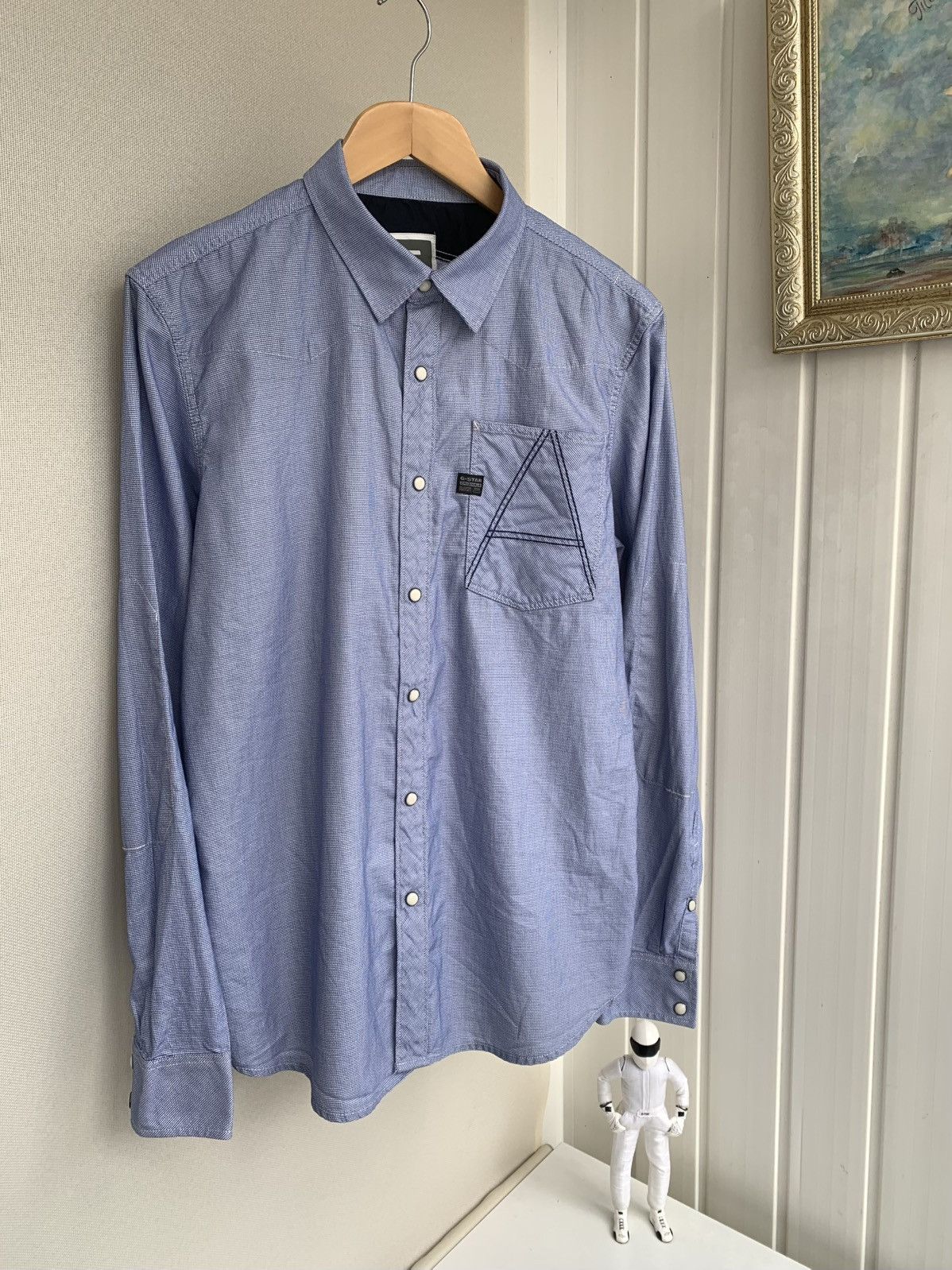 G-Star G-STAR RAW Long Sleeve Crotch Button Shirt Mens Size M-L Size US L / EU 52-54 / 3 - 1 Thumbnail