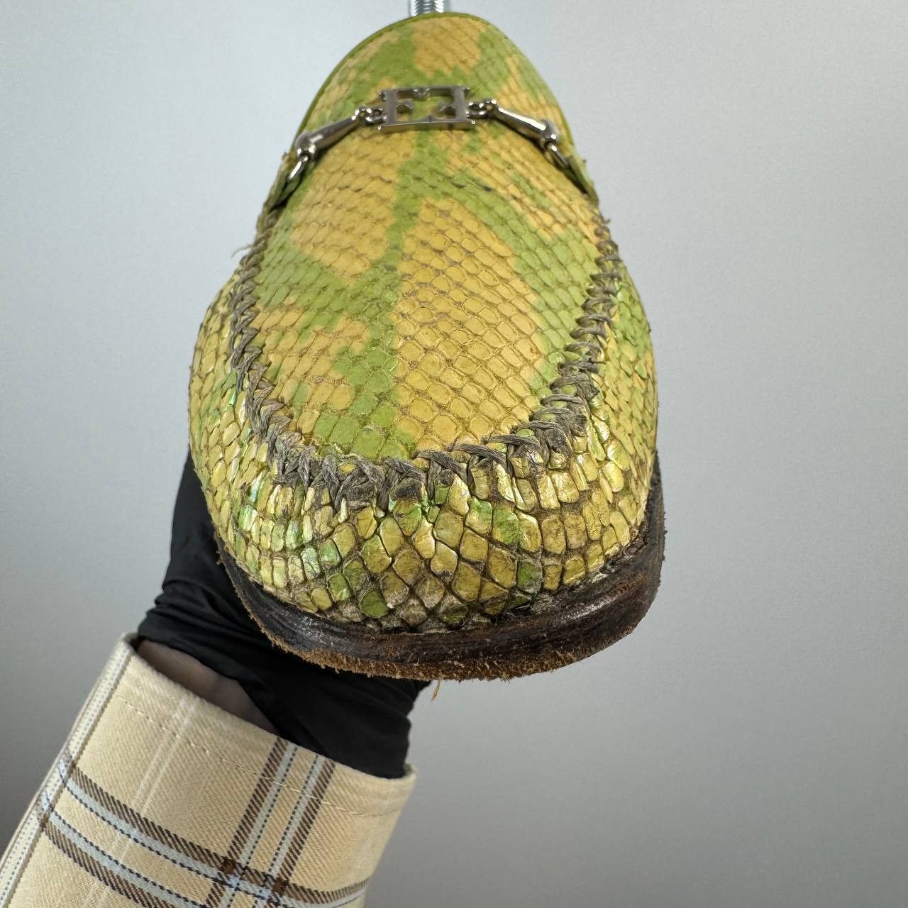 Escada Escada Python Leather Loafers Green Iridescent Women US 9 Size US 9.5 / IT 39.5 - 6 Thumbnail