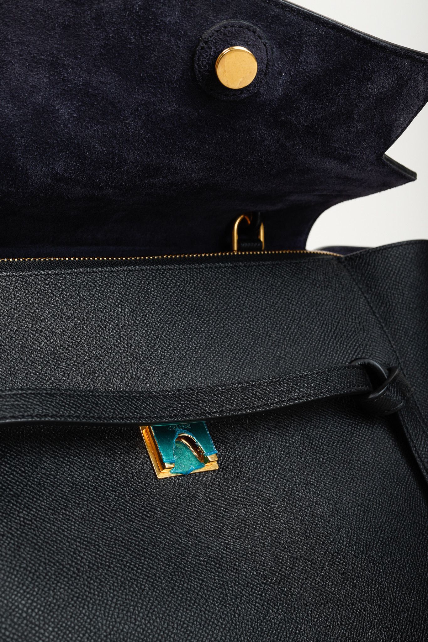 Celine Celine Mini Belt Bag in Black Grained Calfskin Size ONE SIZE - 12 Thumbnail