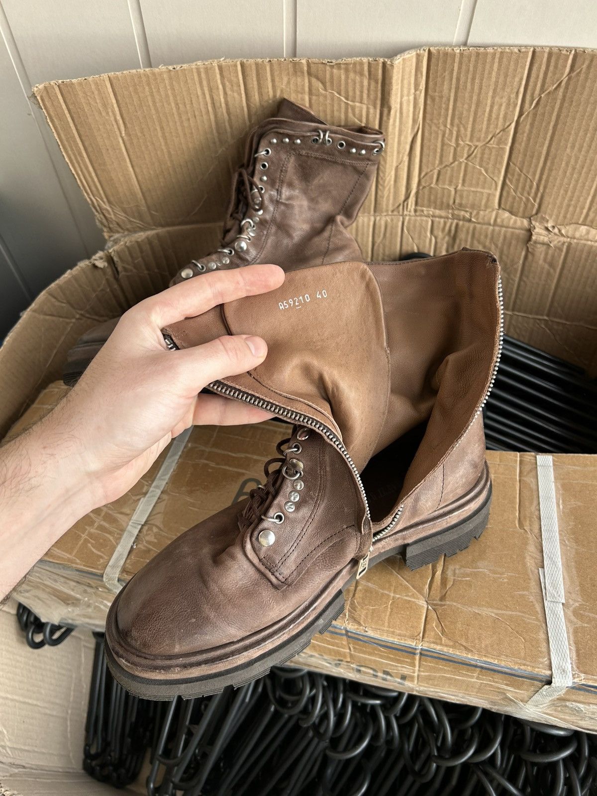 A.S.98 Vintage A.S.98 Avantgarde Style Ankle Leather Boots Size 40 Size US 10 / IT 40 - 14 Thumbnail