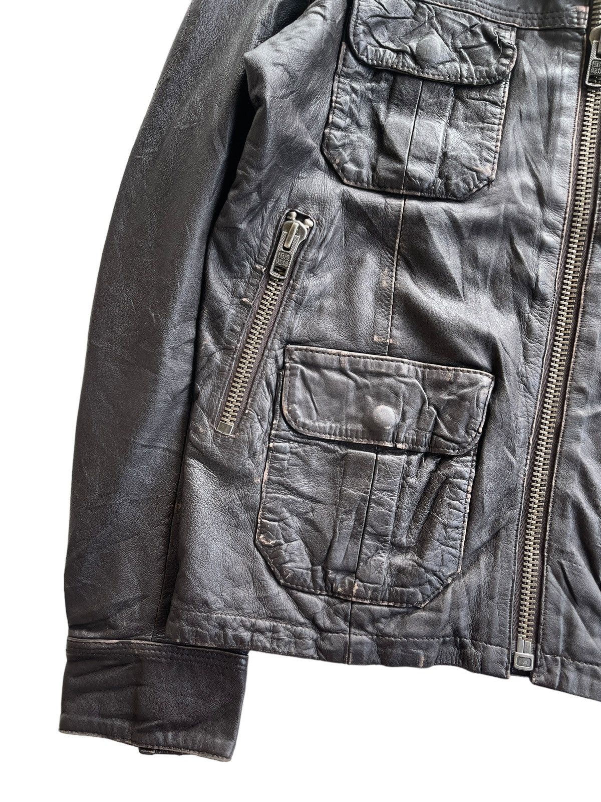 Superdry AW10 Superdry Brad Cuir Leather Jacket Size US S / EU 44-46 / 1 - 10 Thumbnail