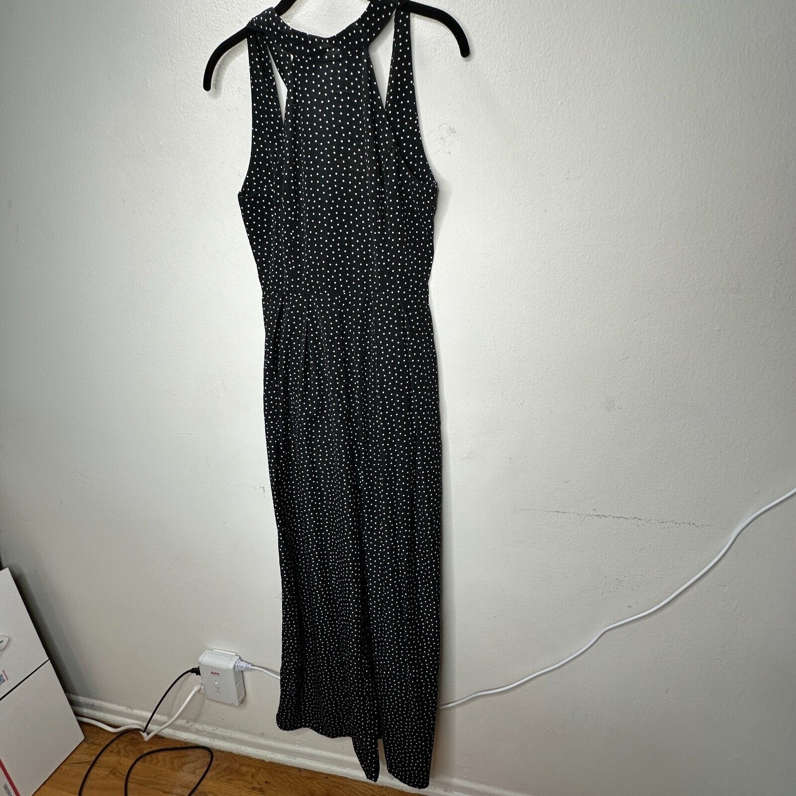Other Audrey Halterneck Polka Dot Open Tie Back Pleat Leg Jumpsuit Size 27" / US 4 / IT 40 - 5 Thumbnail