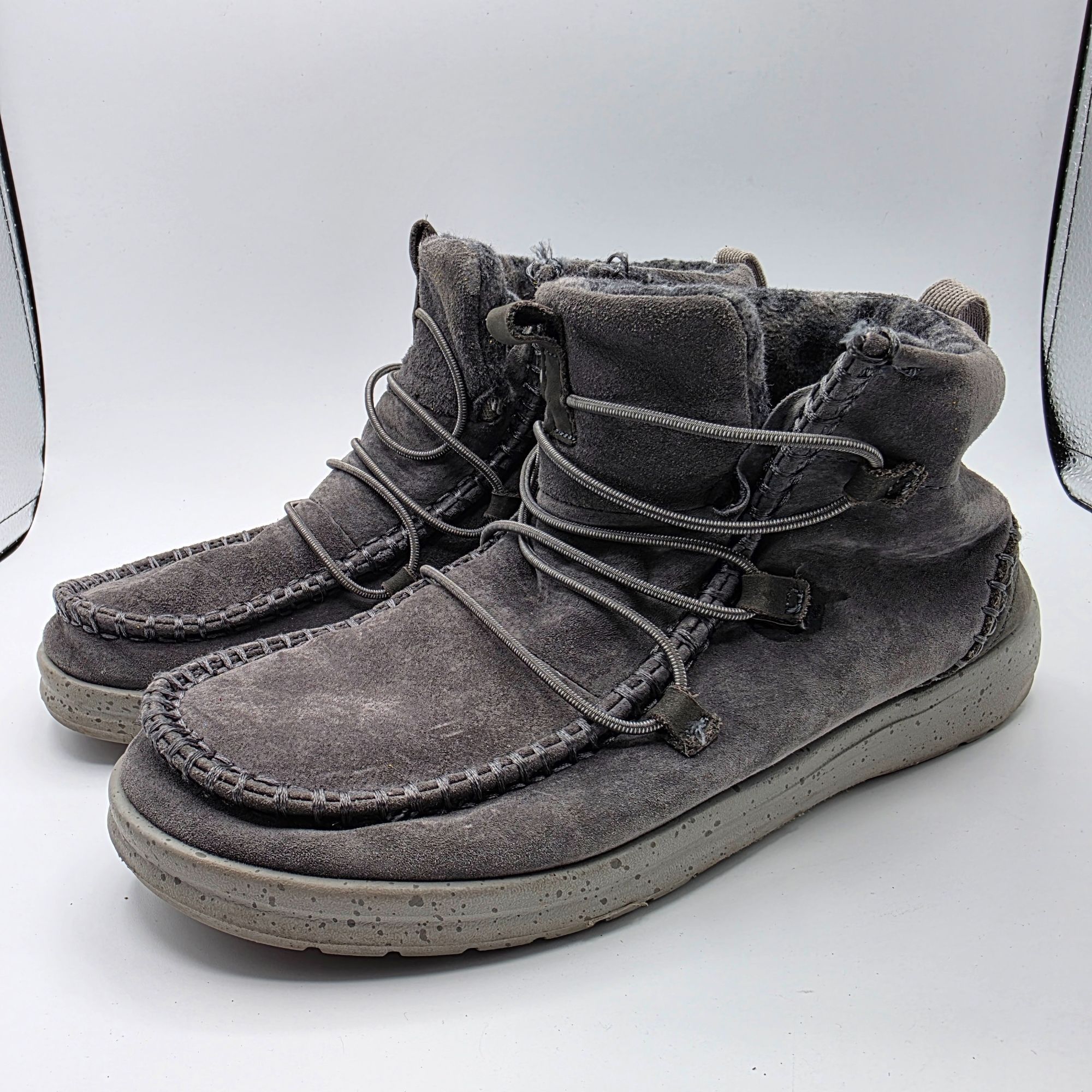 Other Hey Dude Eloise Womens Size 9 Suede Dark Grey Boots Walking Size US 9 / IT 39 - 4 Thumbnail