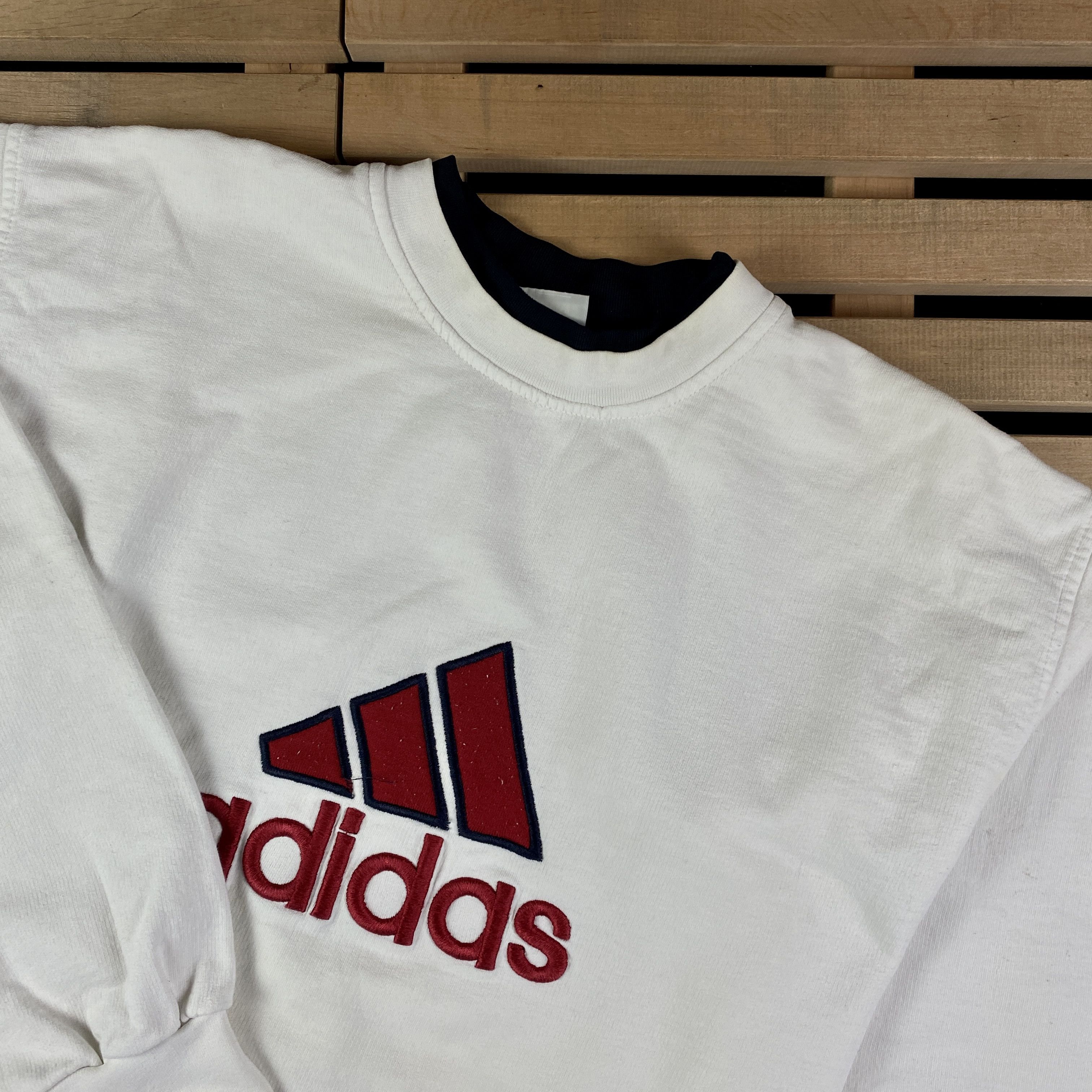 Adidas × Vintage Mens Sweatshirt Adidas Vintage Big Print Size XL Size US XL / EU 56 / 4 - 2 Thumbnail
