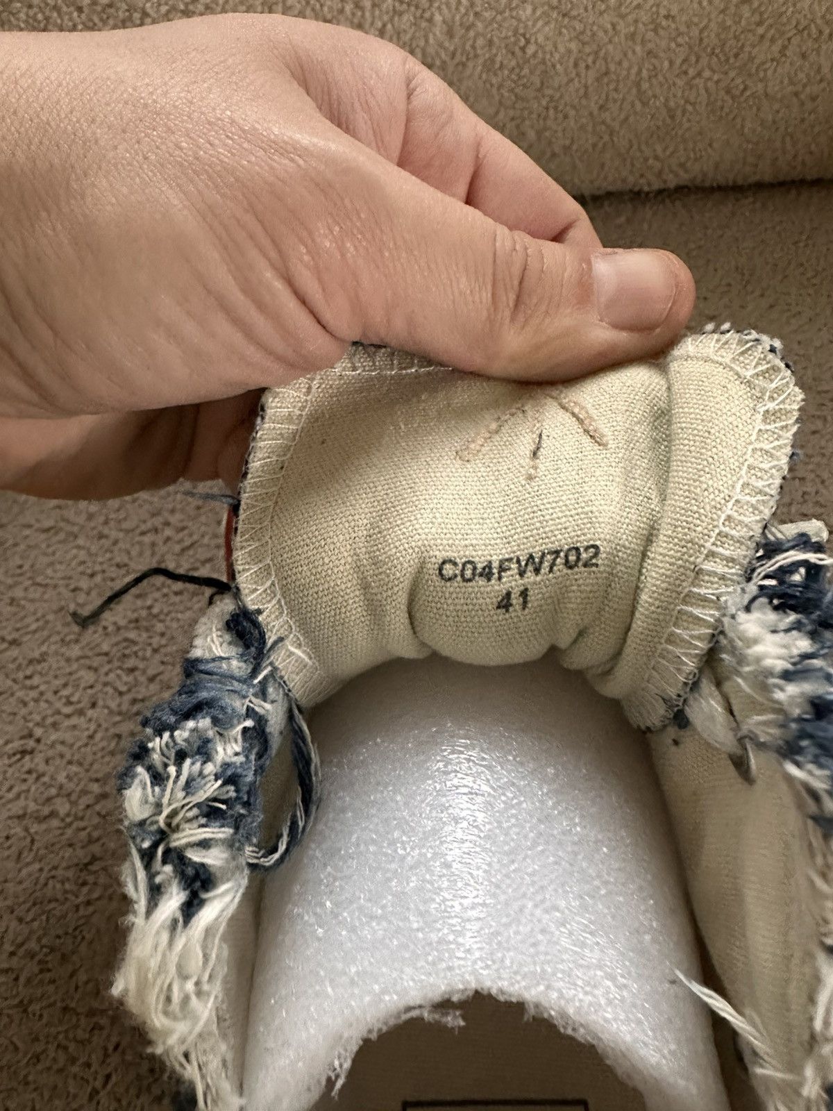 Maison MIHARA YASUHIRO Maison Mihara Yasuhiro x Nigel Cabourn Low Cut Denim Sneaker Size US 8 / EU 41 - 12 Thumbnail