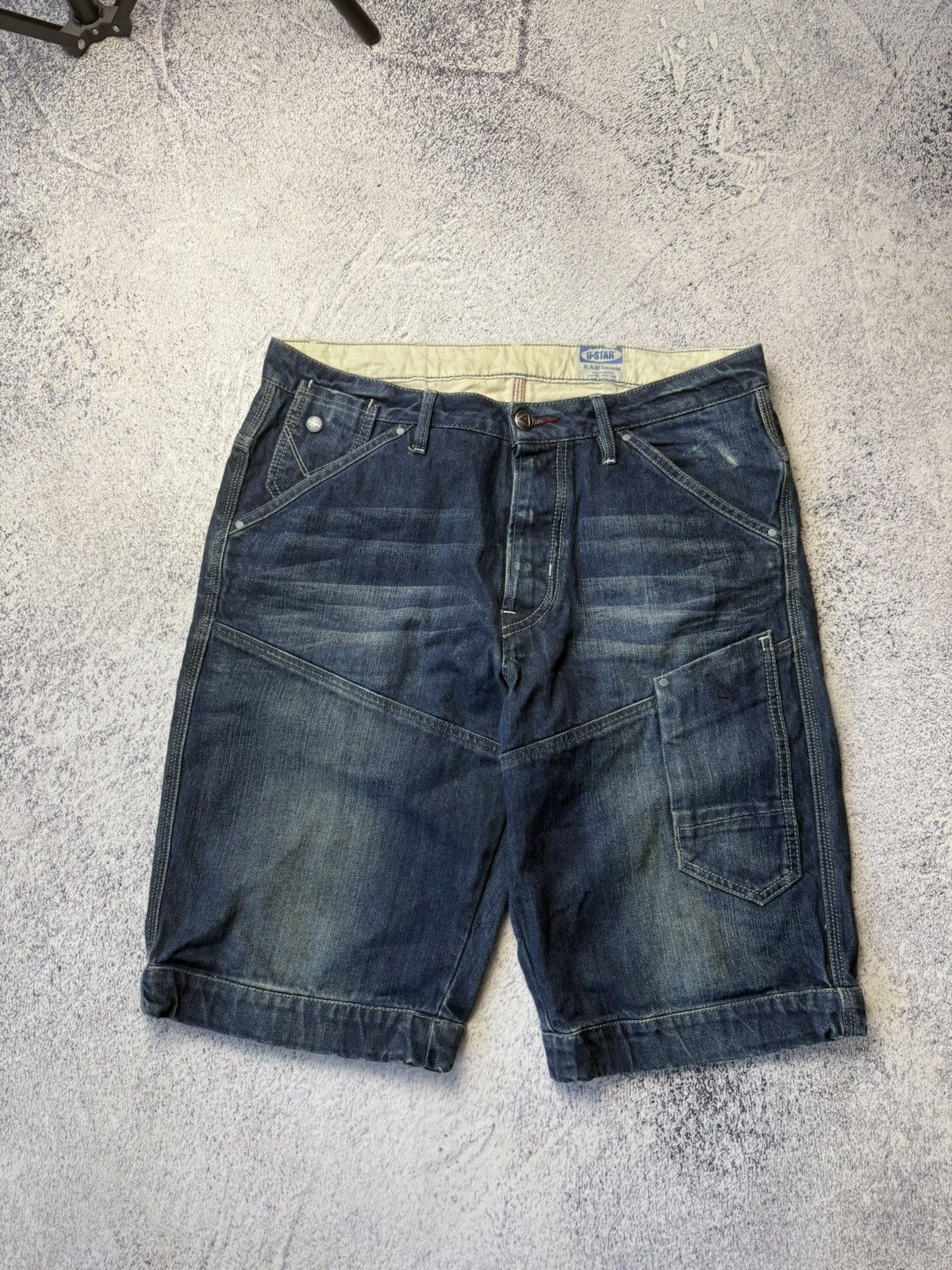 G-Star Mens Vintage G Star Raw Cargo Shorts rare army Y2K Size US 32 / EU 48 - 16 Thumbnail