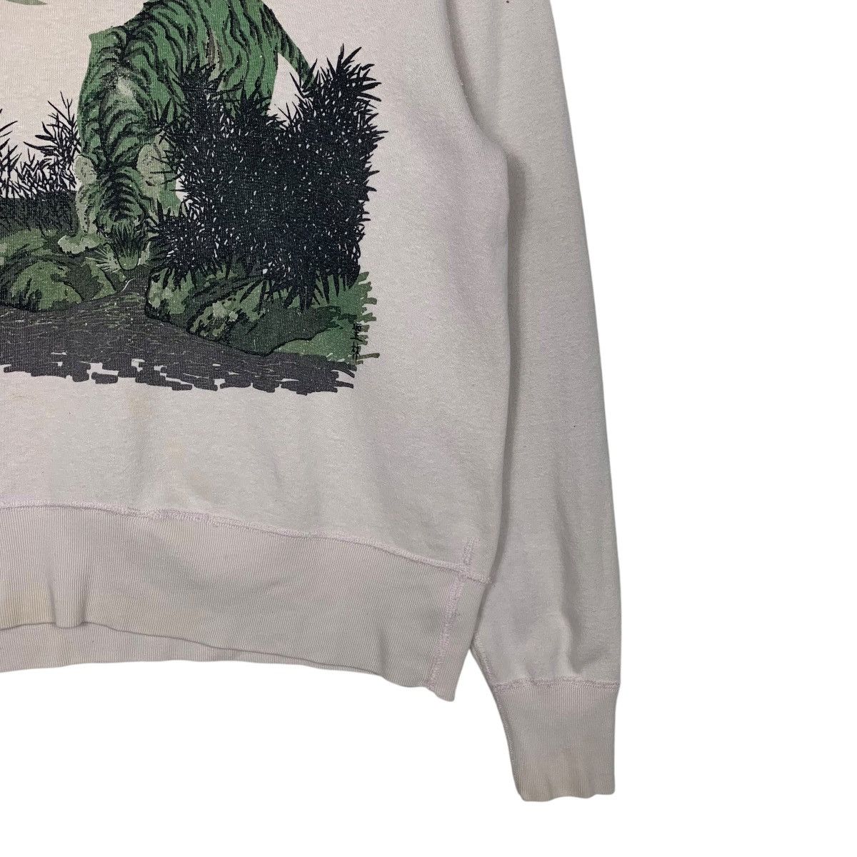 Blue Blue Japan 90's BLUE BLUE Tiger Graphic Printed Sweatshirt #2521-C114 Size US S / EU 44-46 / 1 - 4 Thumbnail