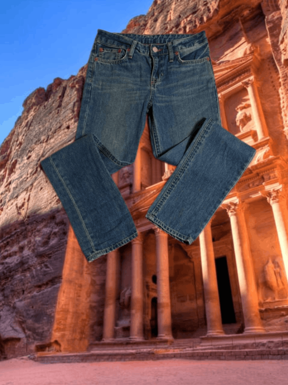 Vintage Polo Ralph Lauren Jeans Light Wash Distressed