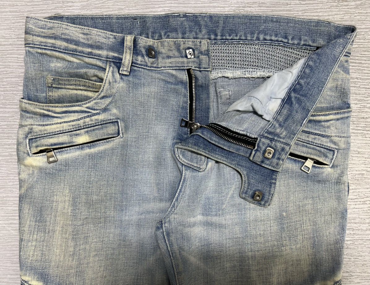 Balmain Balmain - Distressed Knee Biker Jeans Size US 30 / EU 46 - 11 Thumbnail